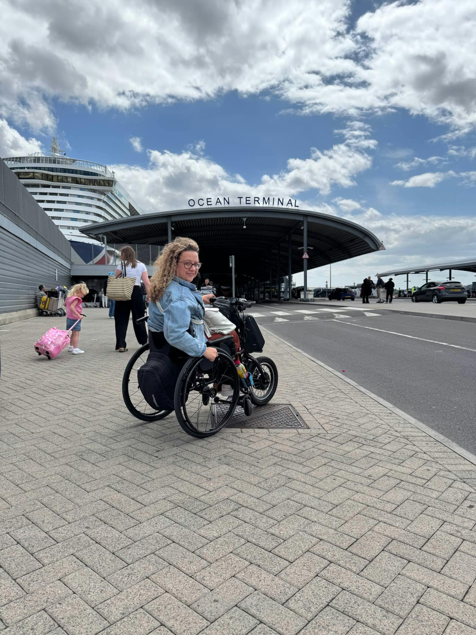 Cruise customer boarding