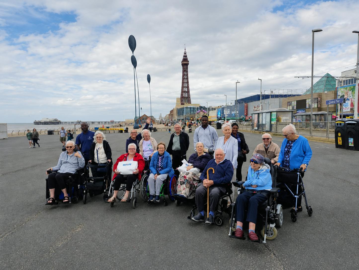 Customers in Blackpool