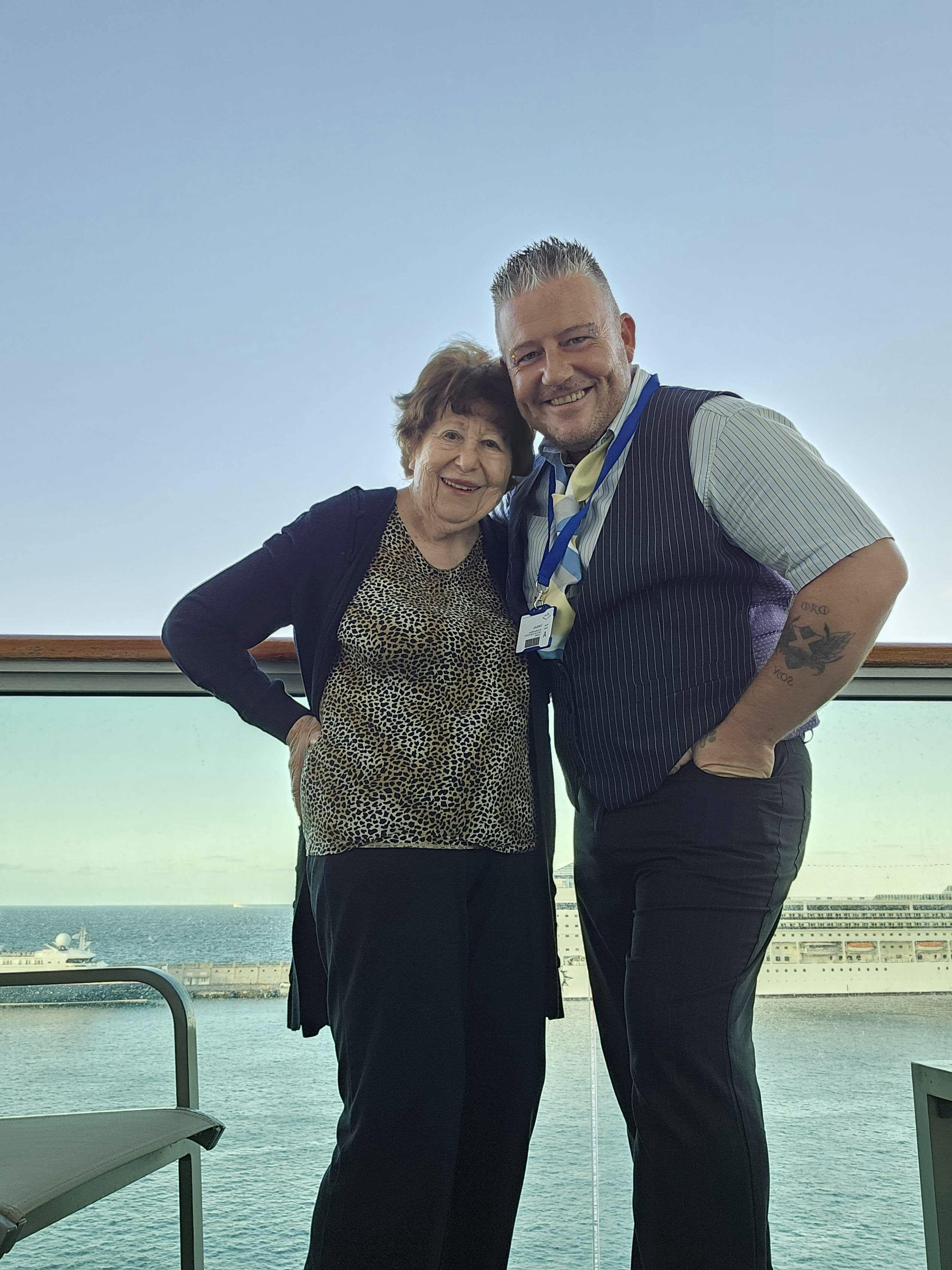 Cruise Customer and Staff on board the ship