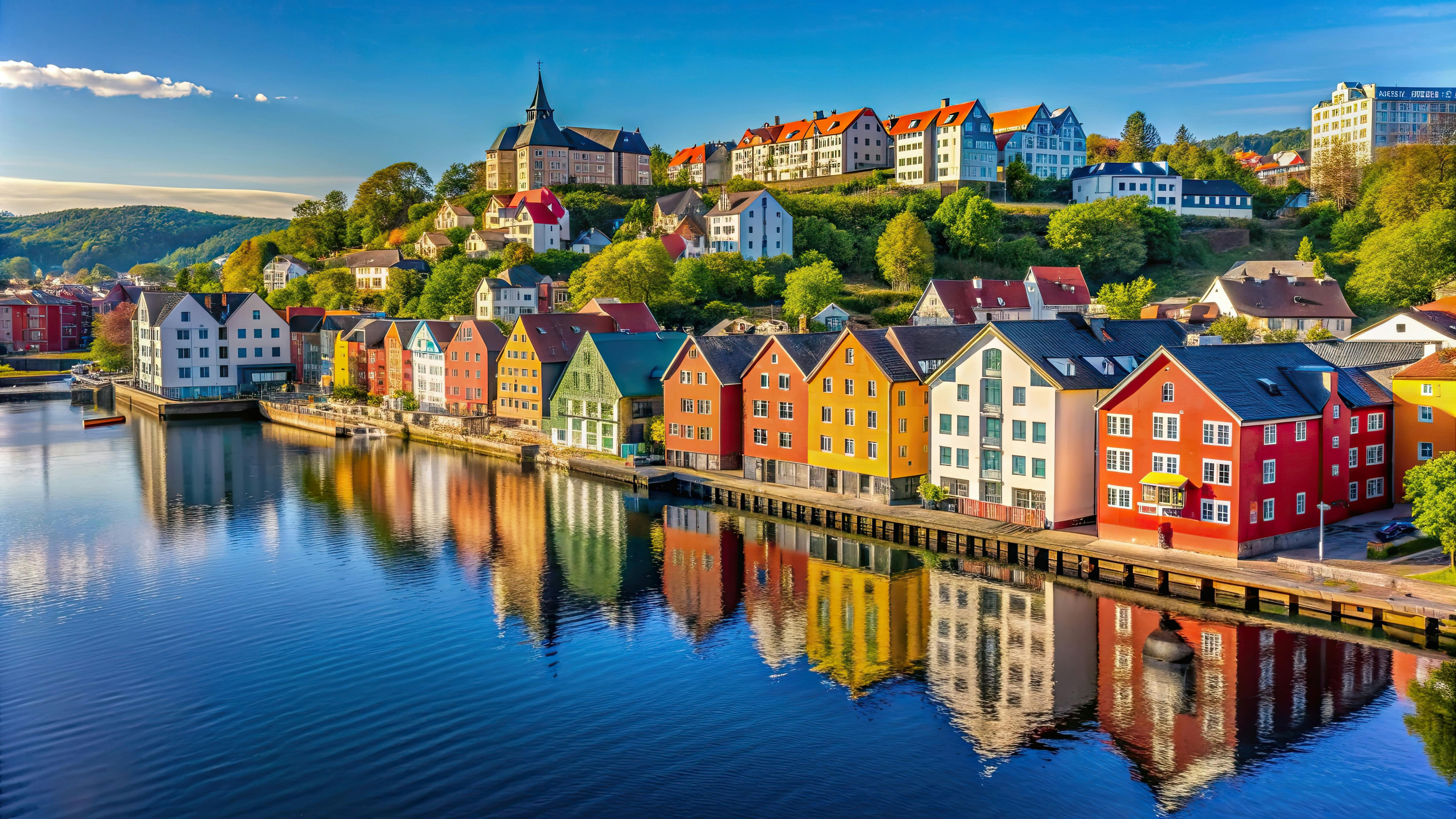 Trondheim, norway landscape image
