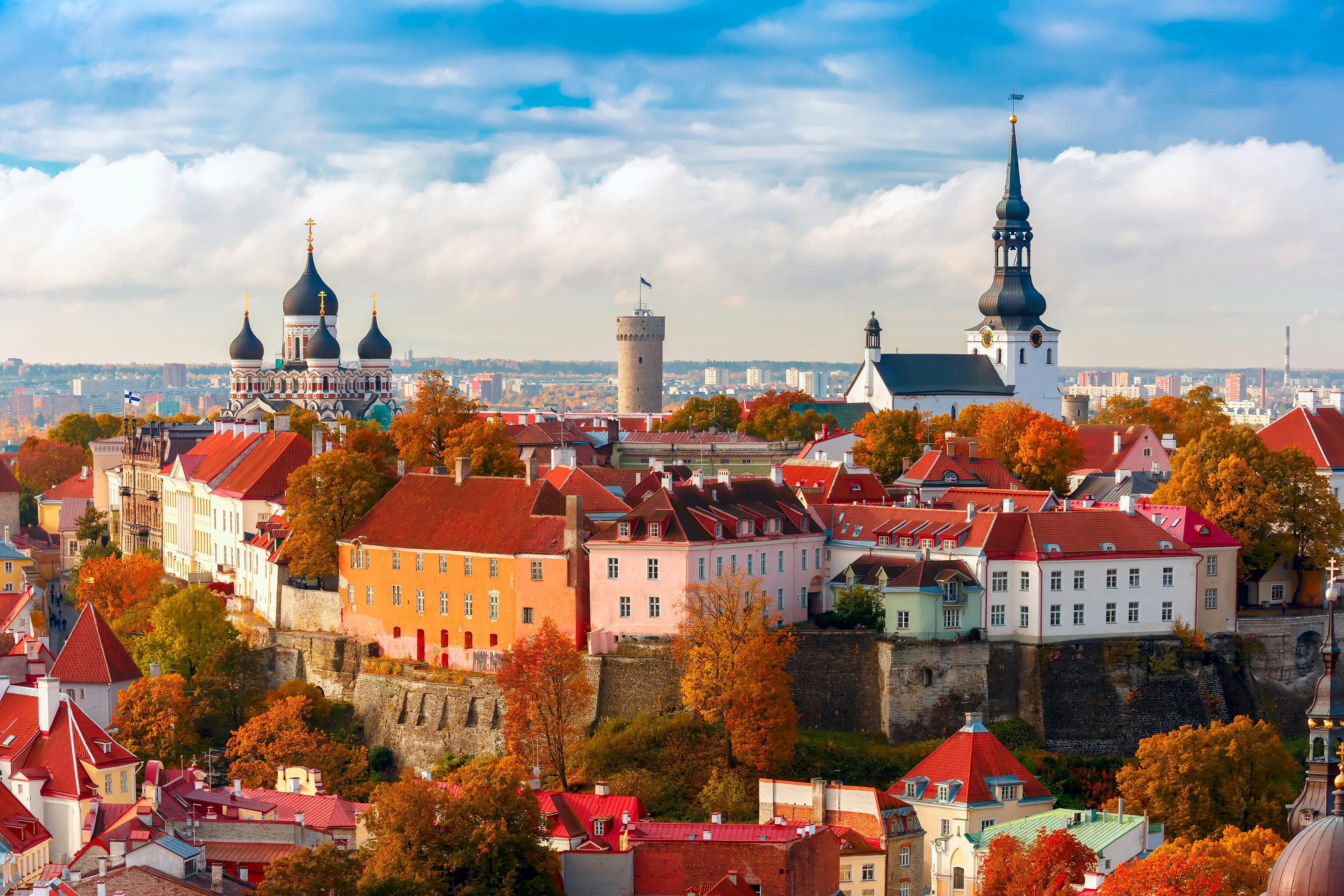 Tallinn, Estonia landscape image of the town