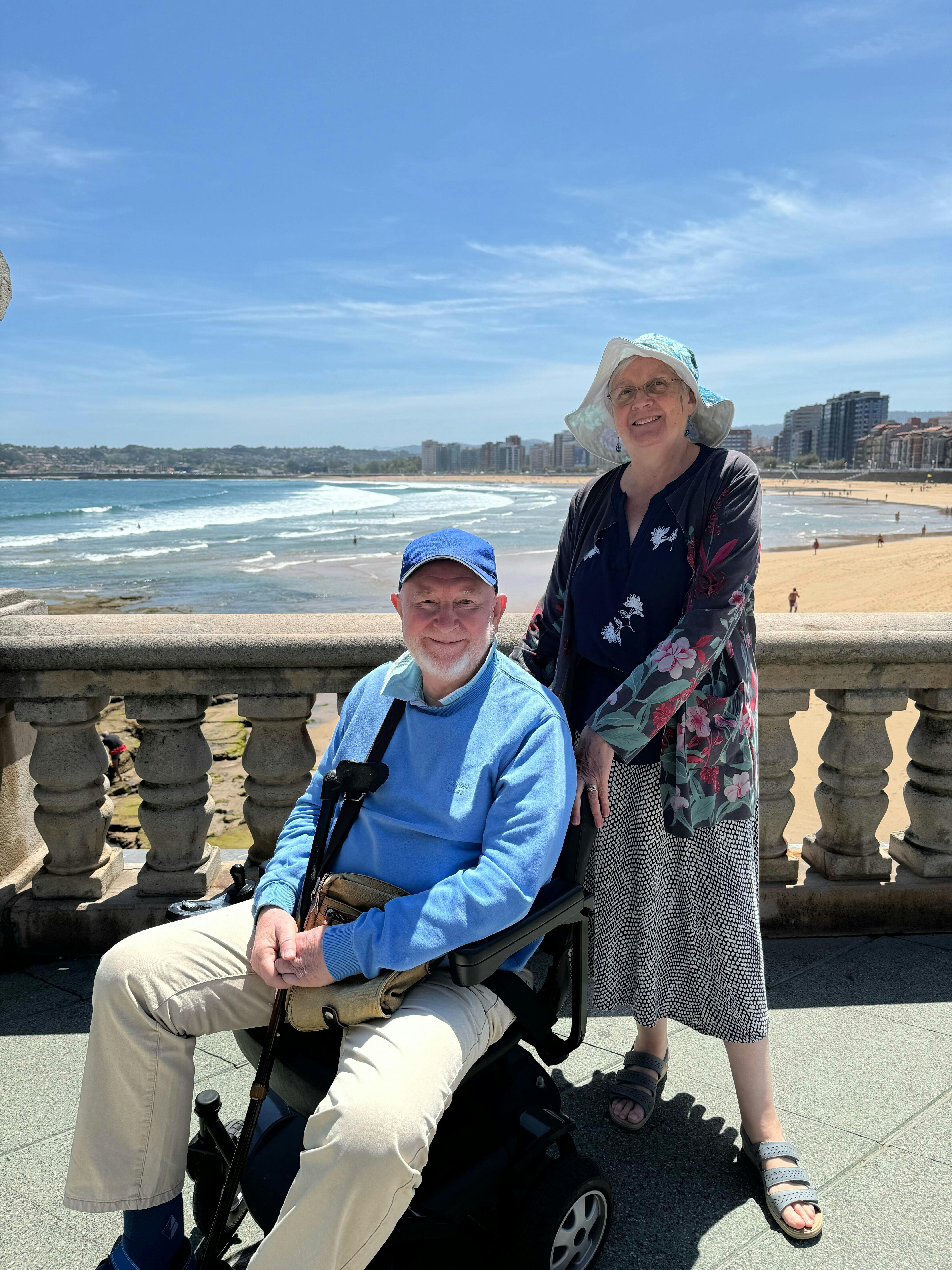 Customers on a cruise in port