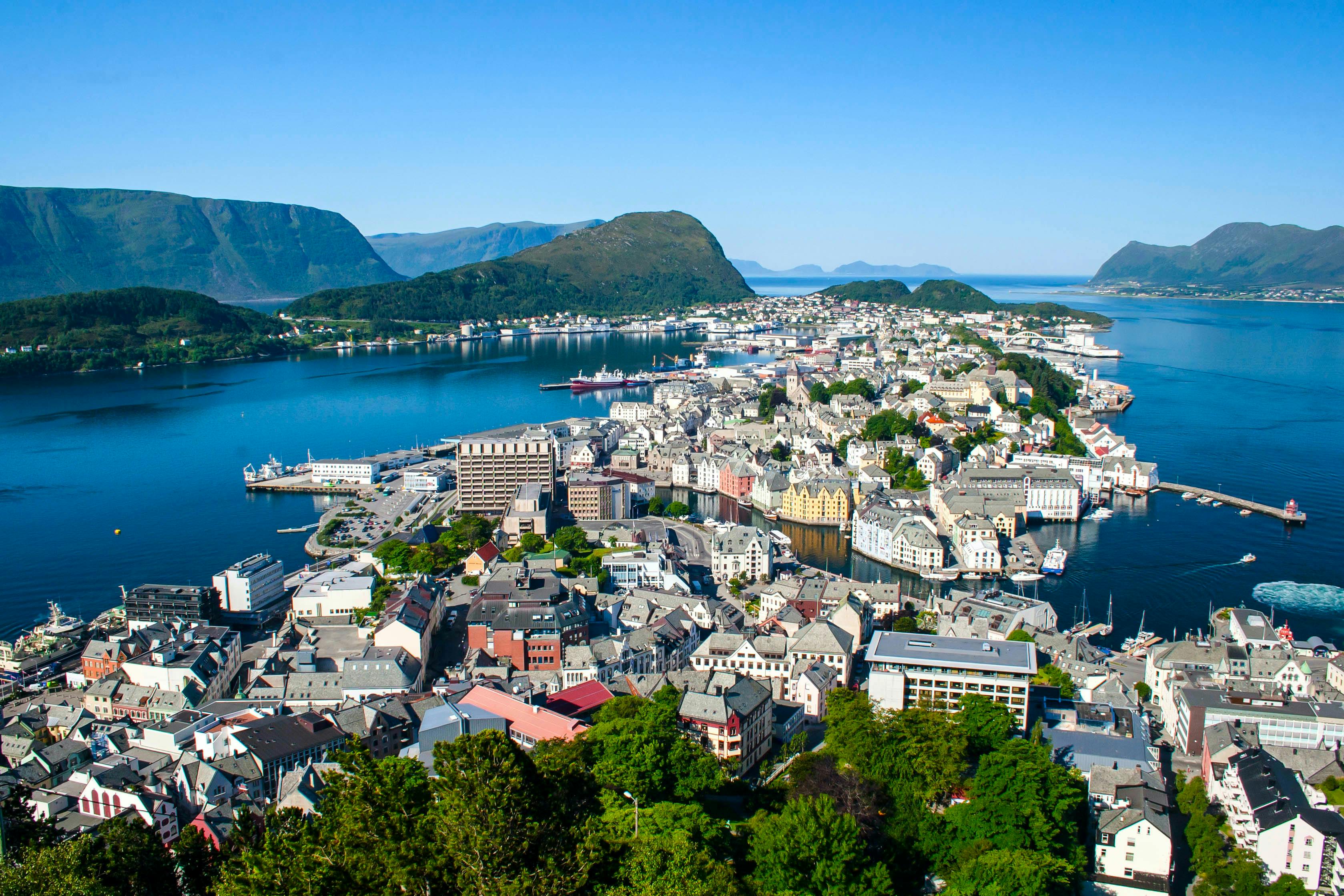 Stavanger norway aerial landscape image