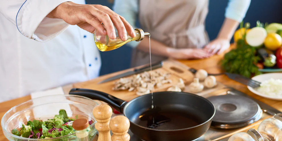 Cooking class on a P&O cruise ship