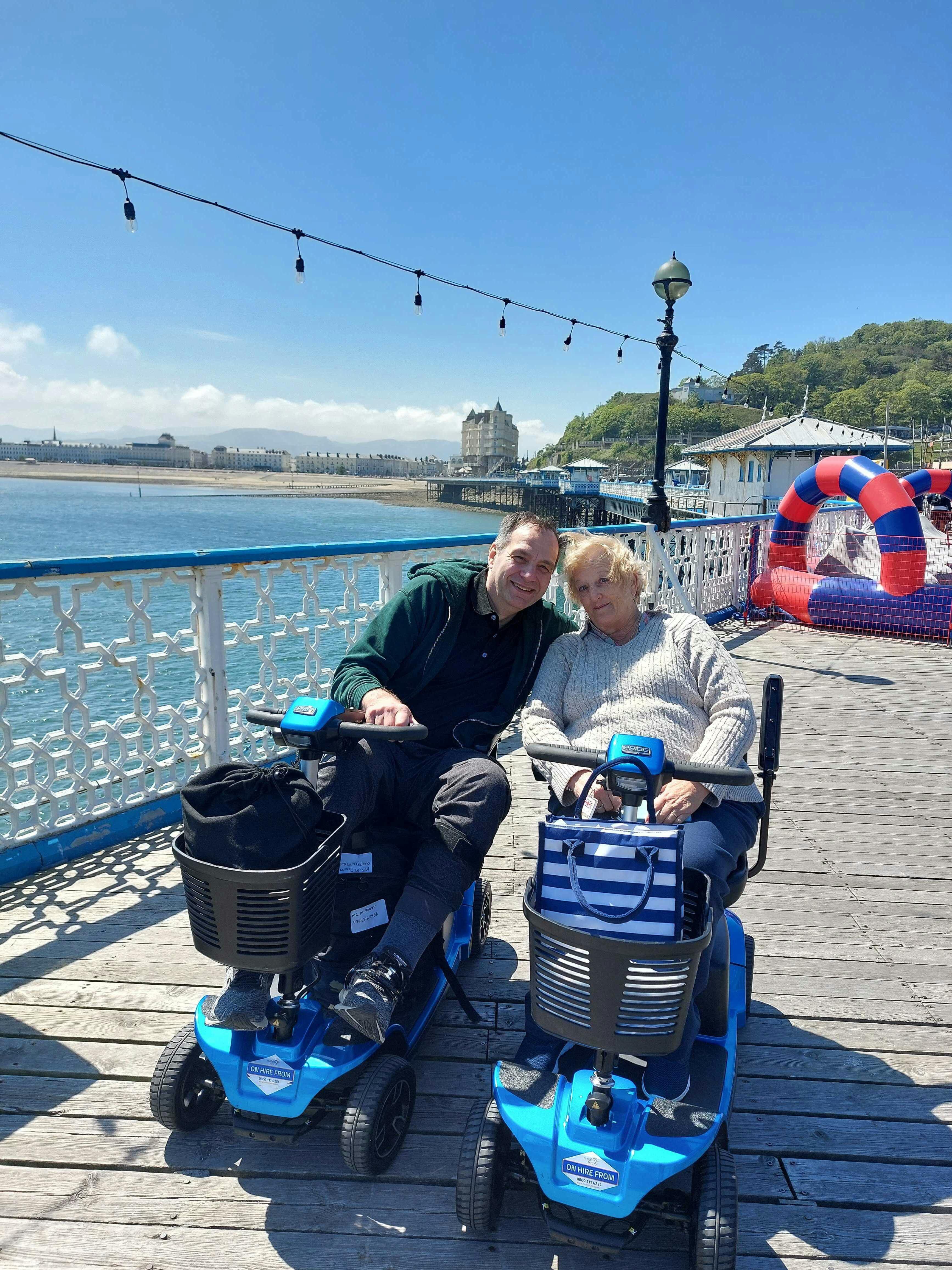 Customers on Llandudno Pier