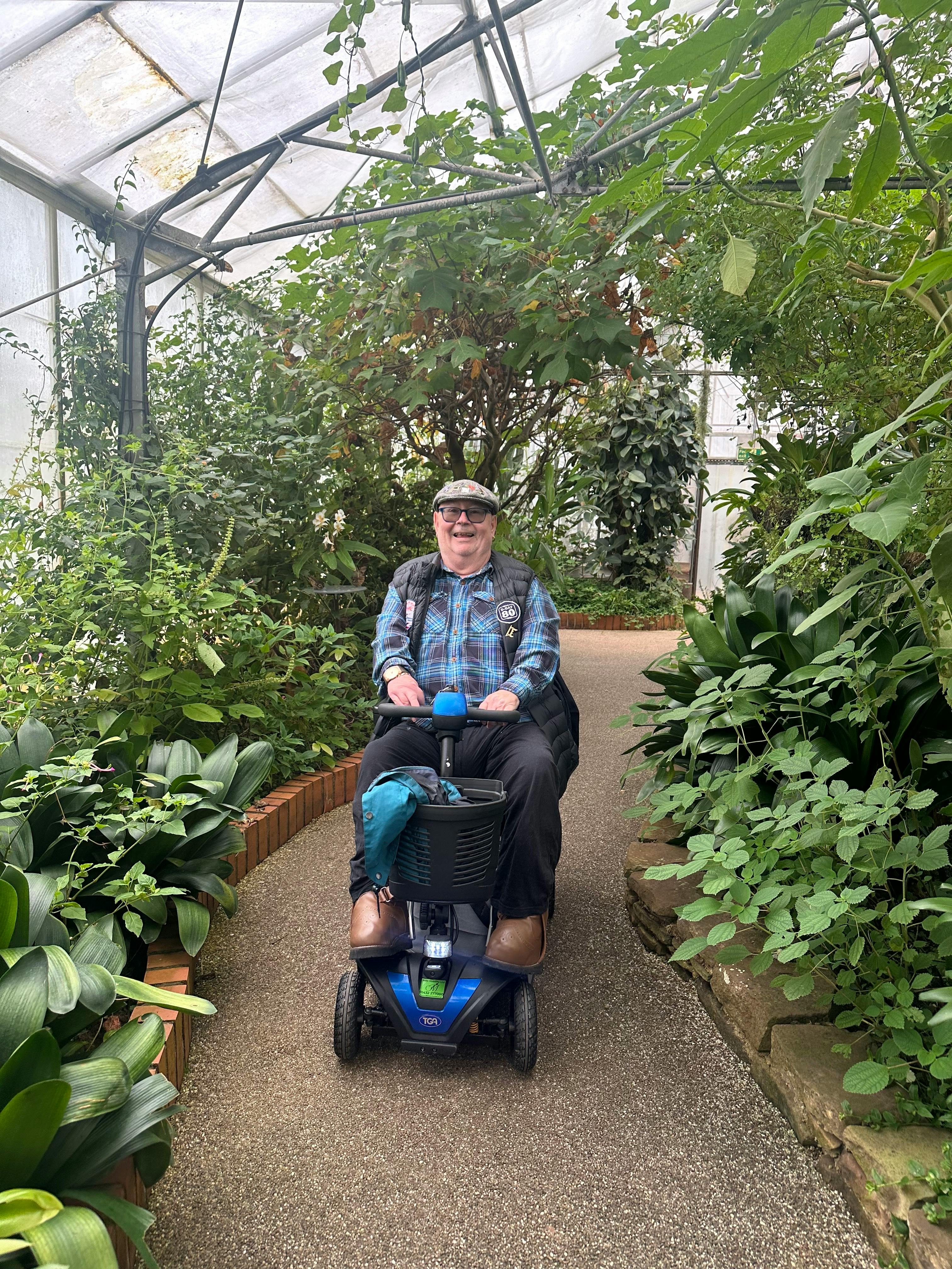 Customer in Butterfly Zoo