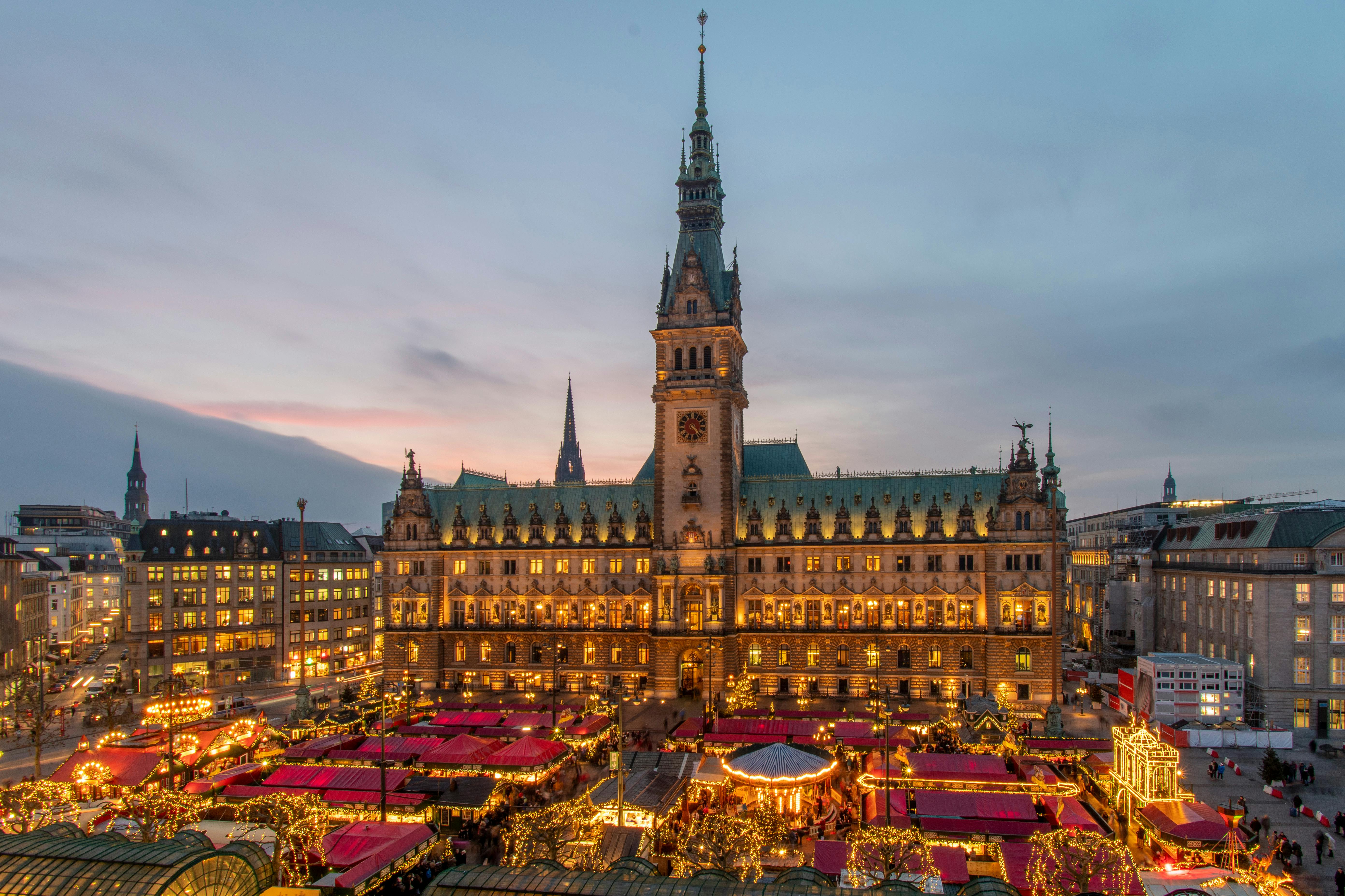 Hamburg Germany at christmas