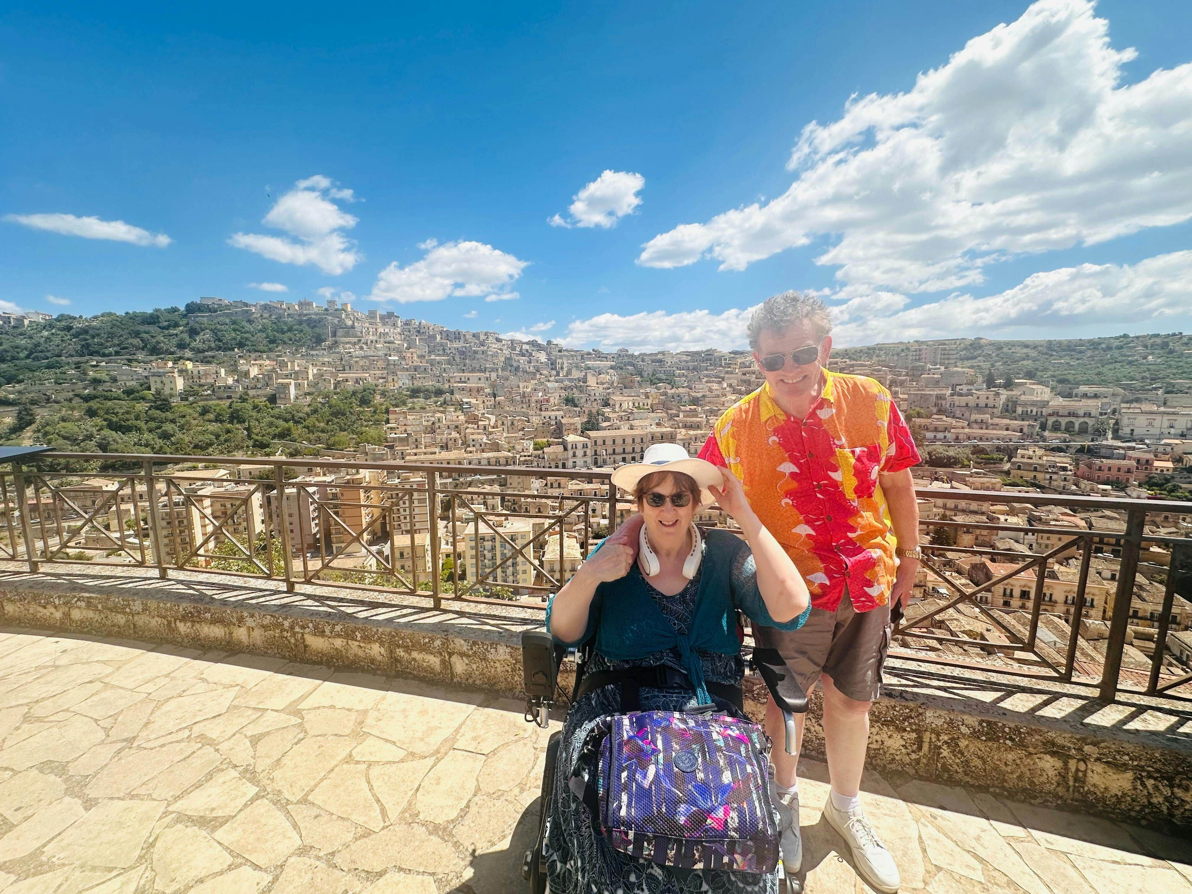 Customers exploring the ancient city of Modica in Sicily