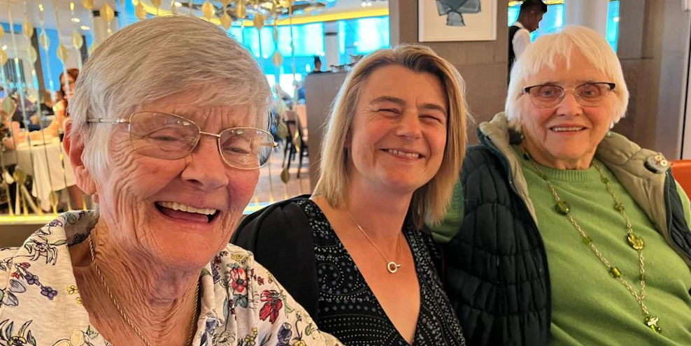 Customers relaxing on board the cruise ship P&O Britannia