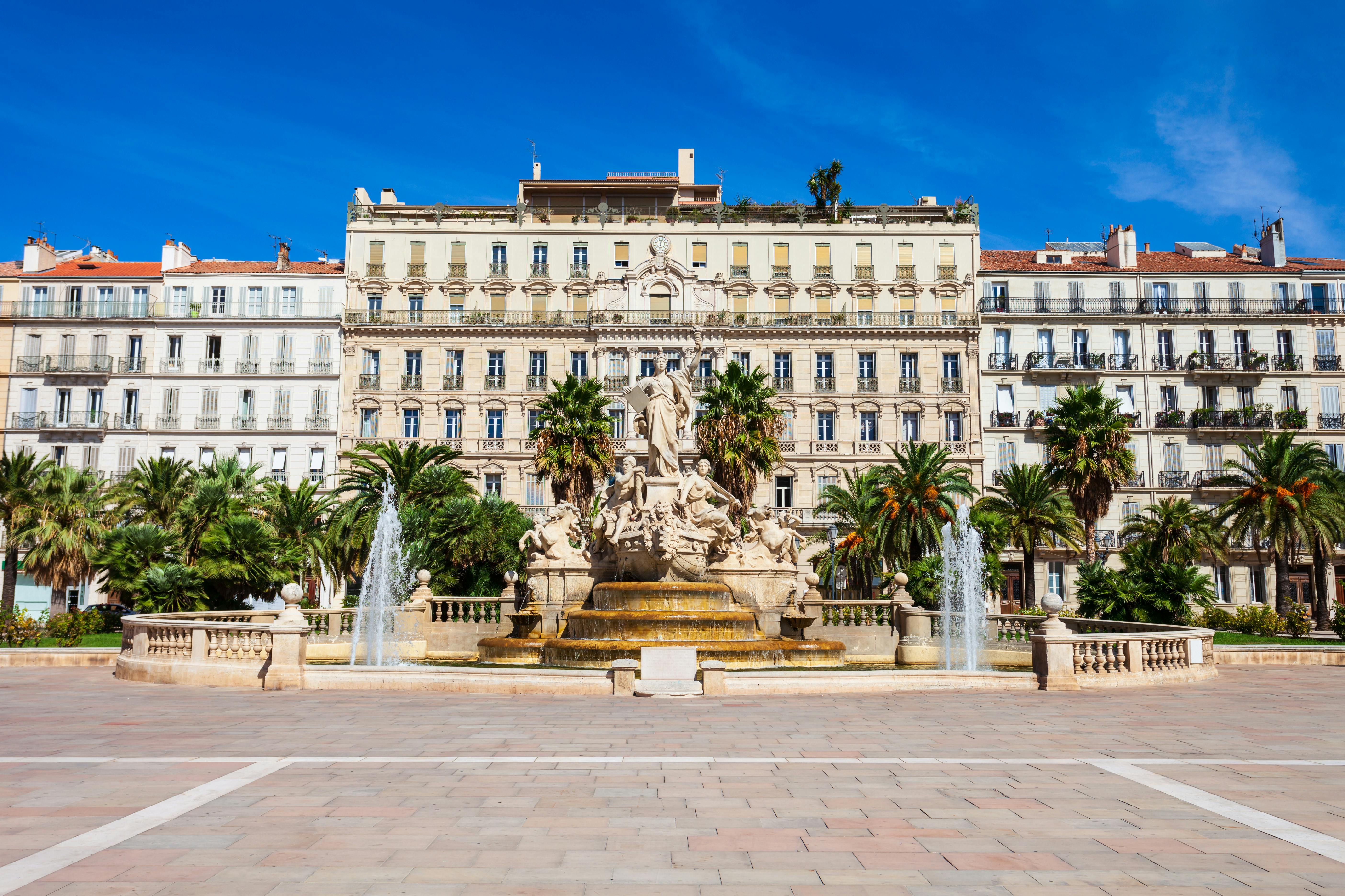 Toulon France Landscape Image of fountain
