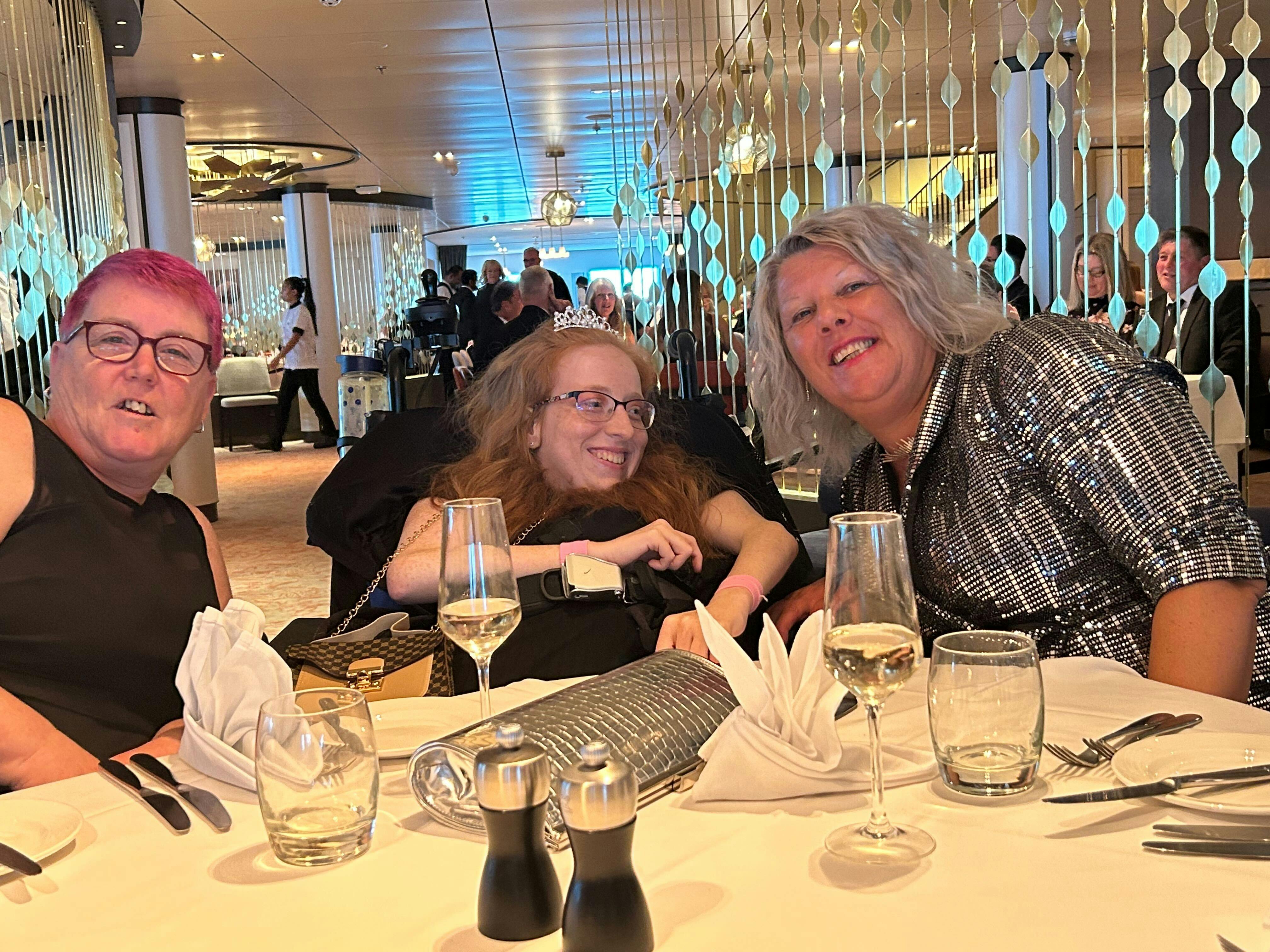 Limitless cruise Customers at a restaurant on the ship