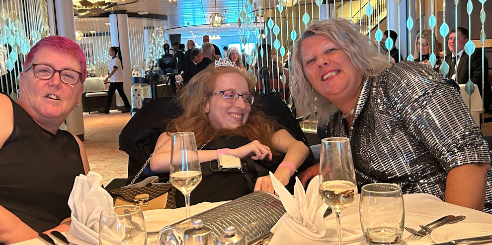 Limitless cruise Customers at a restaurant on the ship