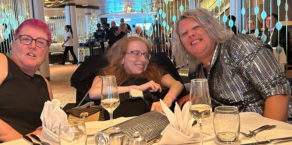 Limitless cruise Customers at a restaurant on the ship