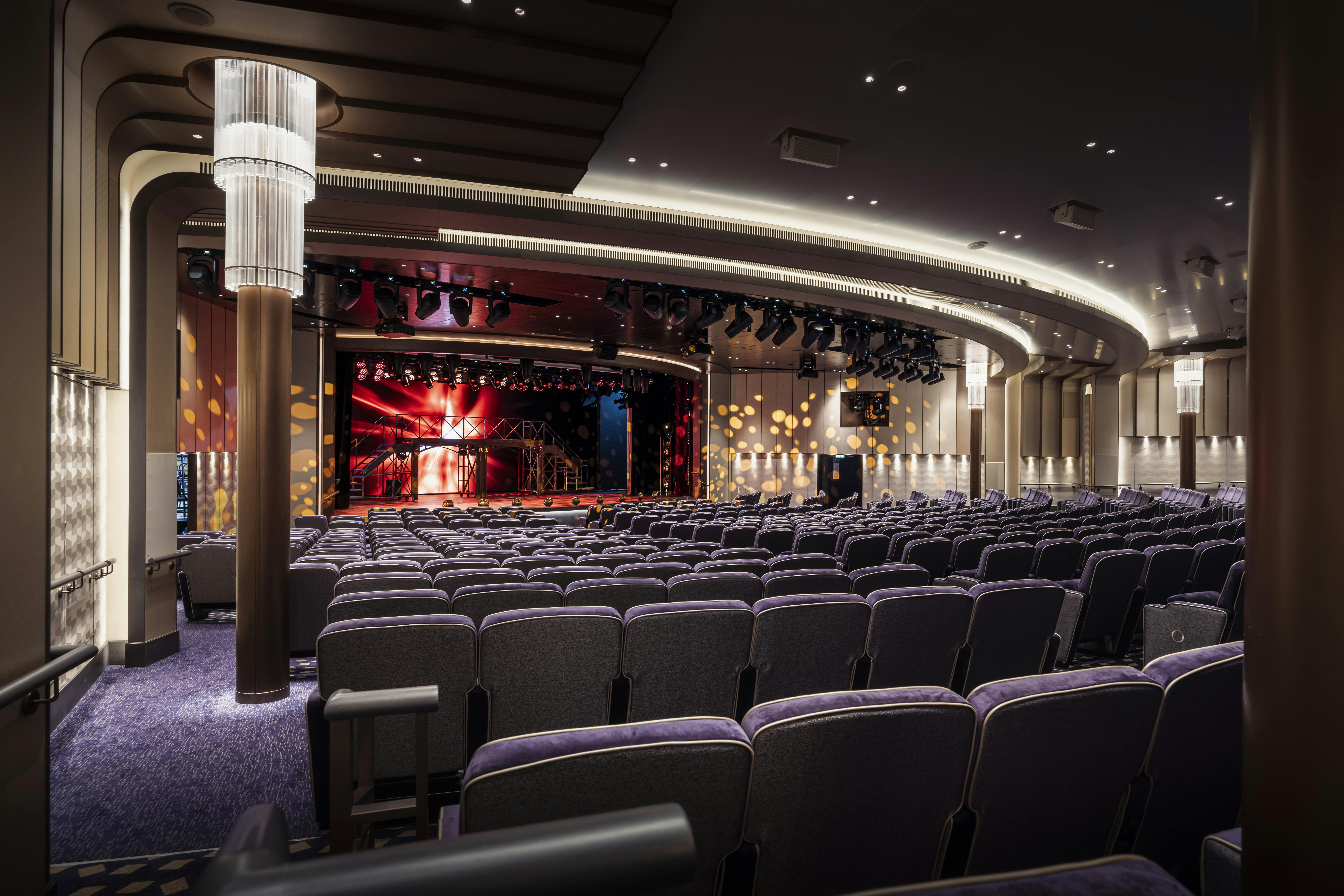 Royal Court Theatre onboard Cunard Queen Anne ship