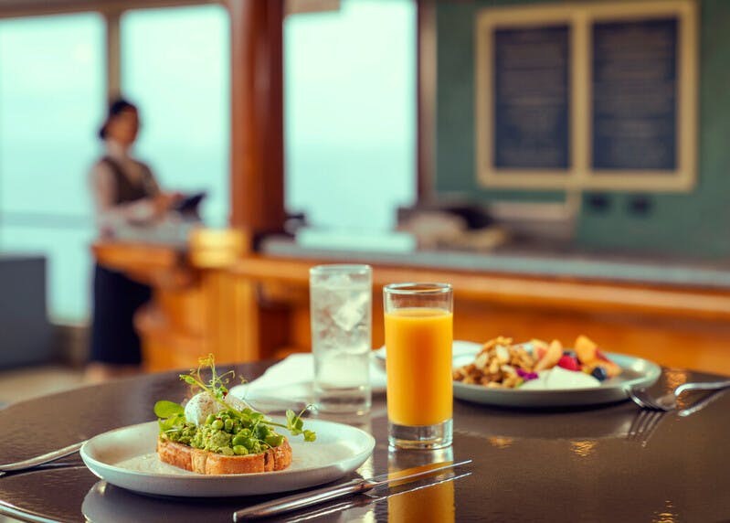 Cunard Queen Elizabeth Wellness cafe