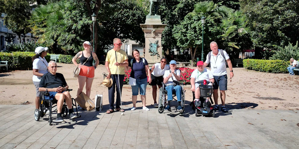 Group of Limitless staff and customers in Lisbon, Portugal