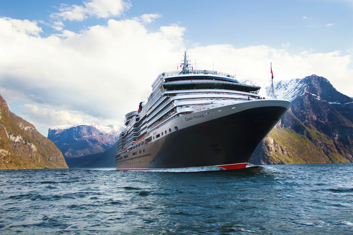 Cunard Cruises Queen Victoria ship in Norway