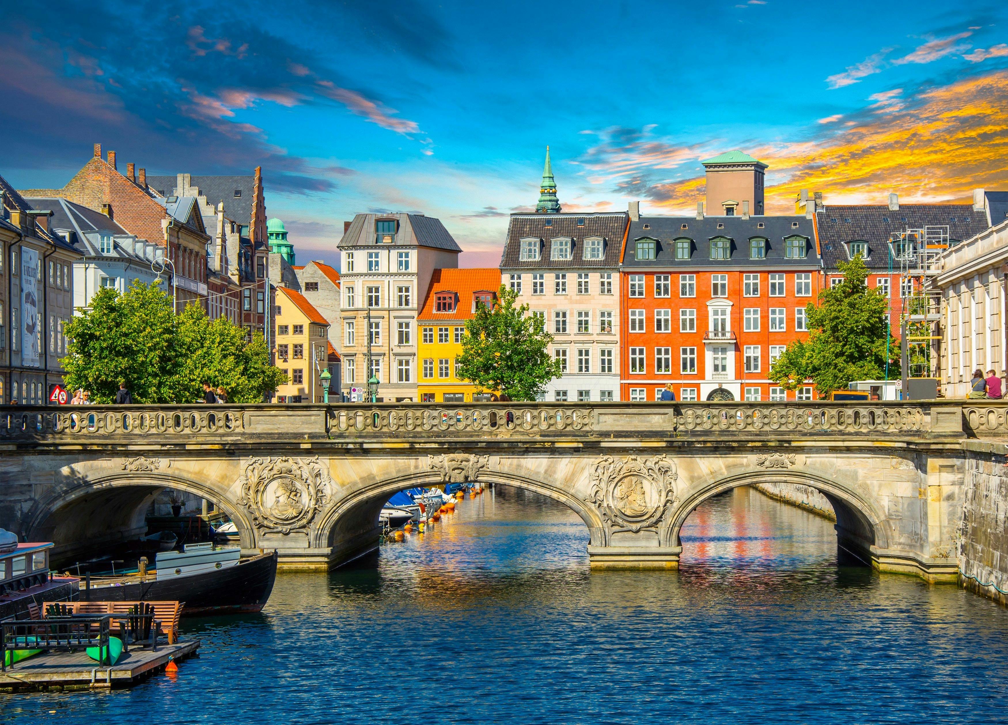 Copenhagen, Denmark landscape image of bridge