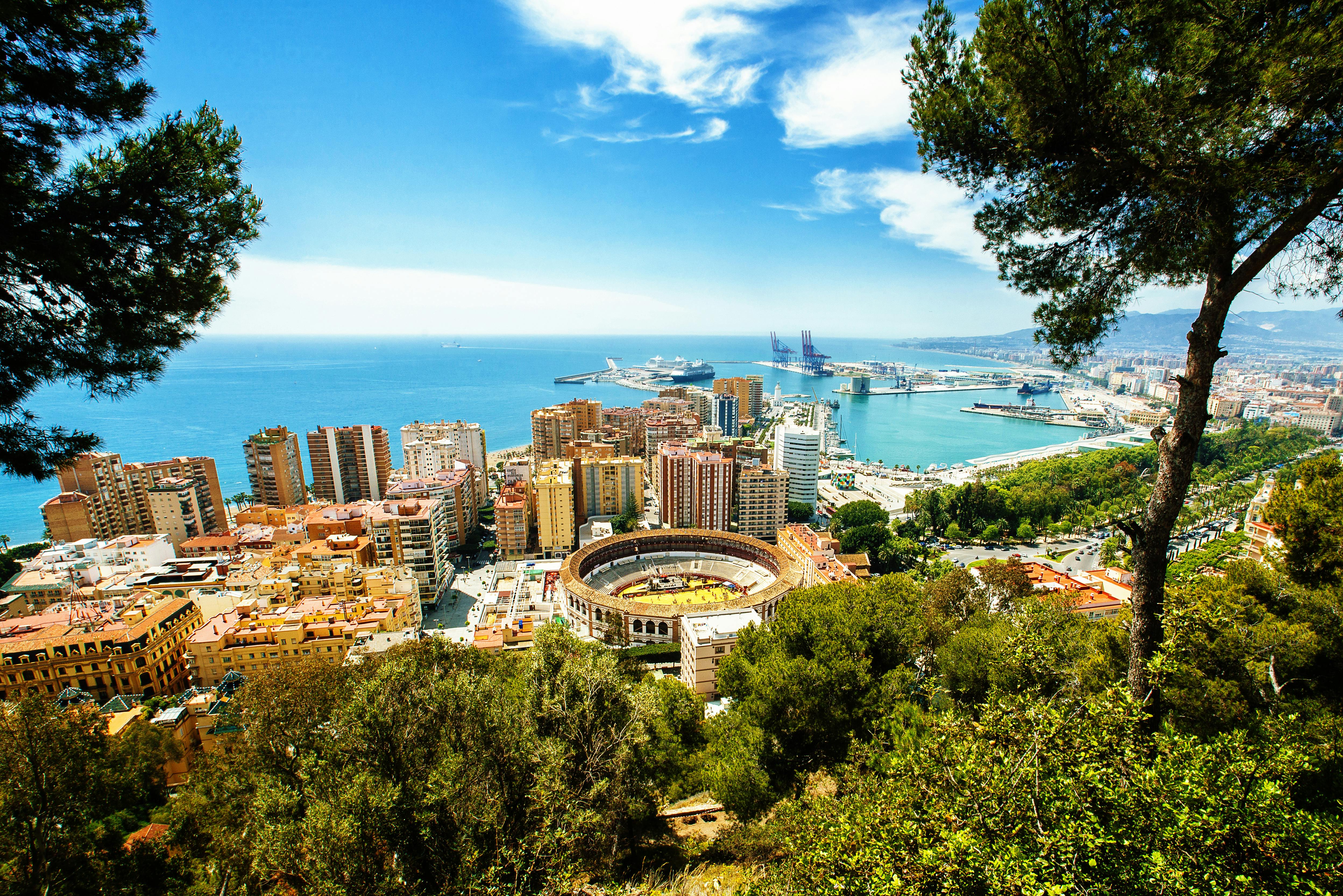 Malaga in Spain landscape image