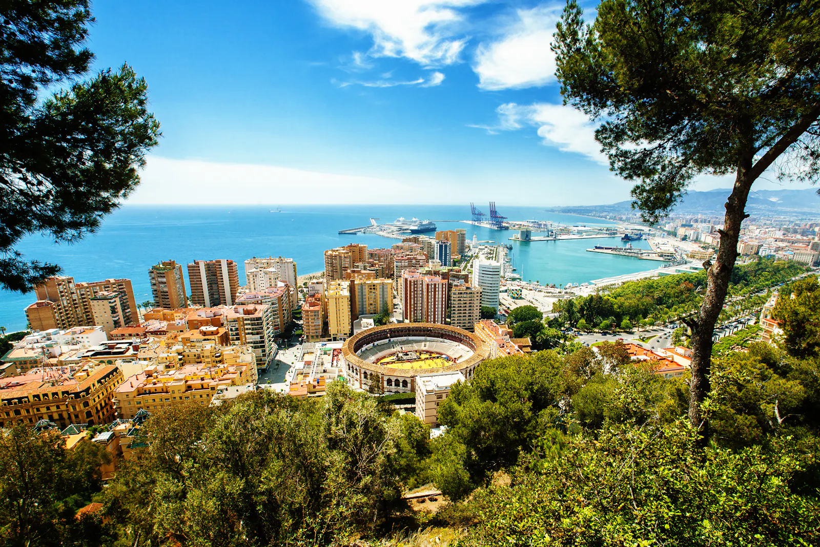 Malaga in Spain landscape image