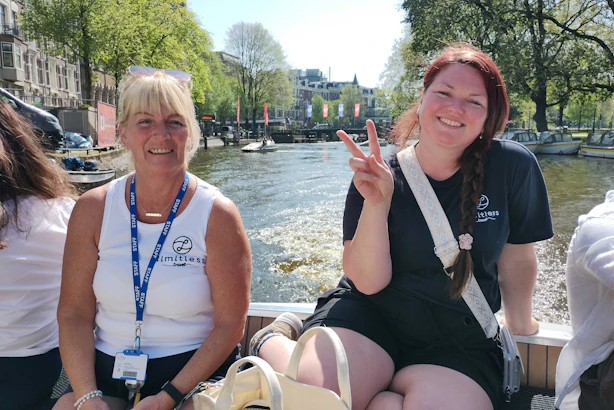Limitless staff on the Amsterdam canal excursion