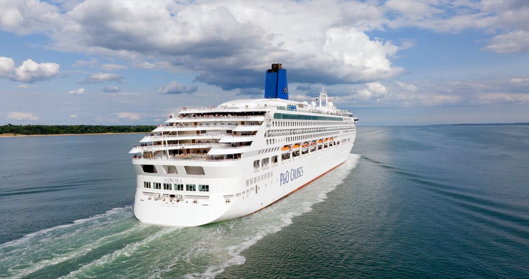 Aurora P&O cruise at sea