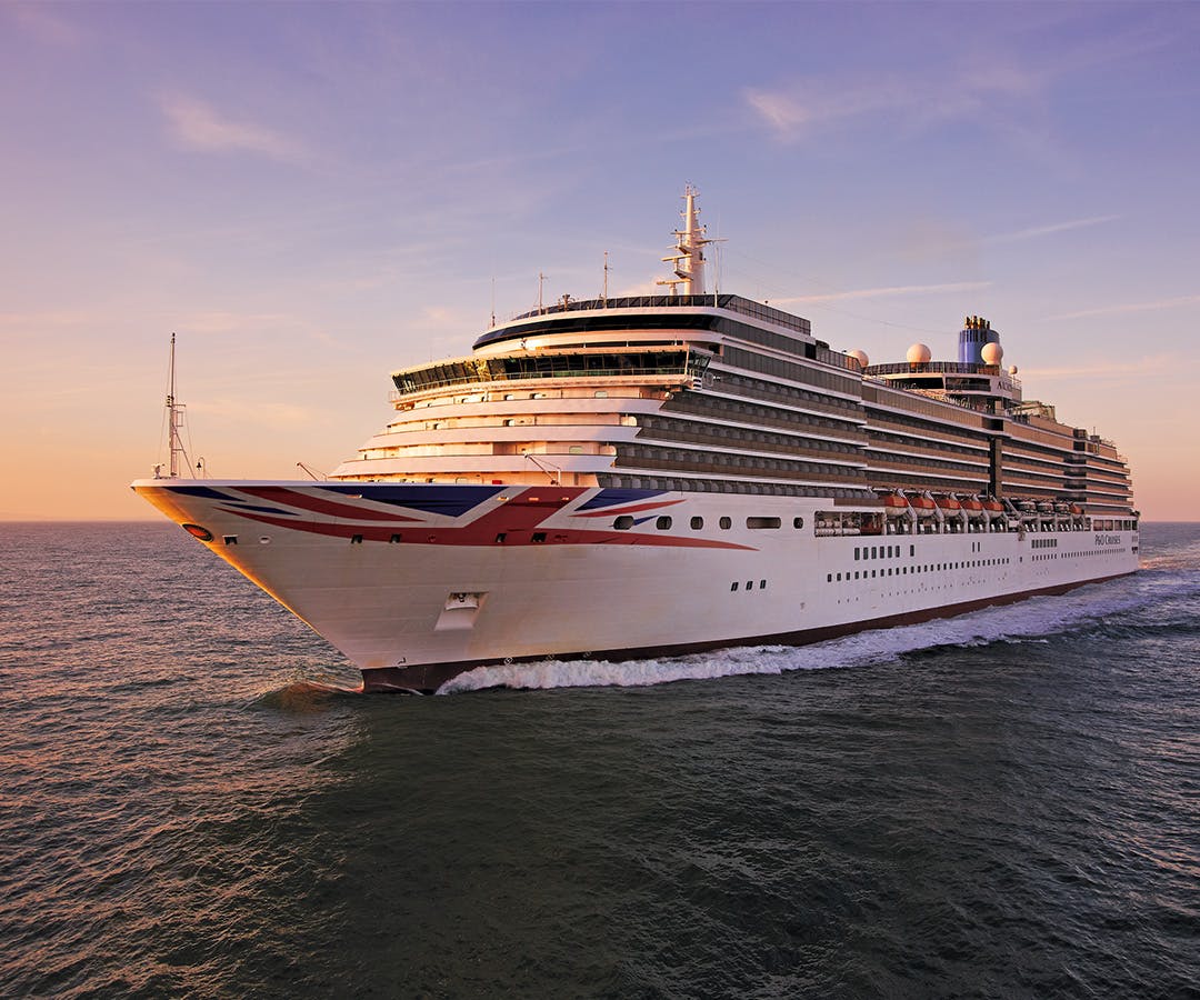 P&O Ventura cruise ship at sea