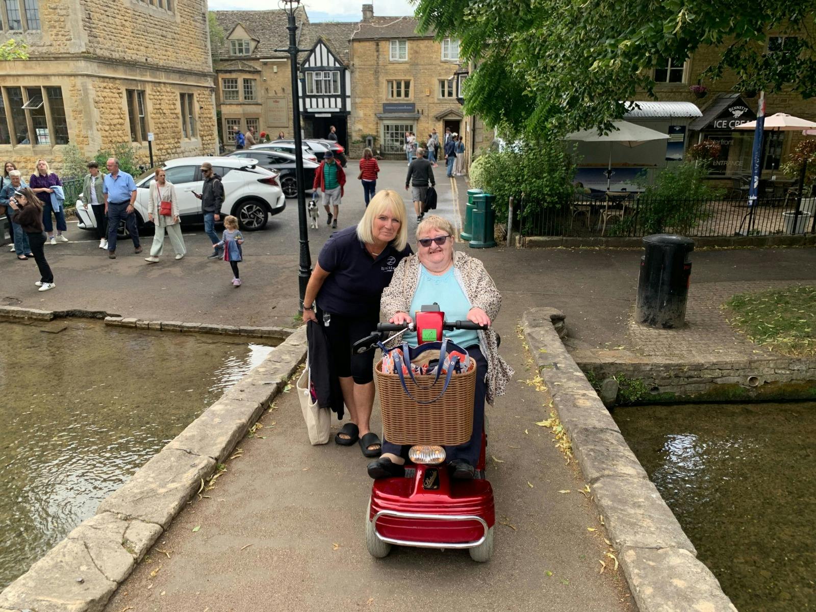 Customer exploring the Cotswolds on a coach holiday