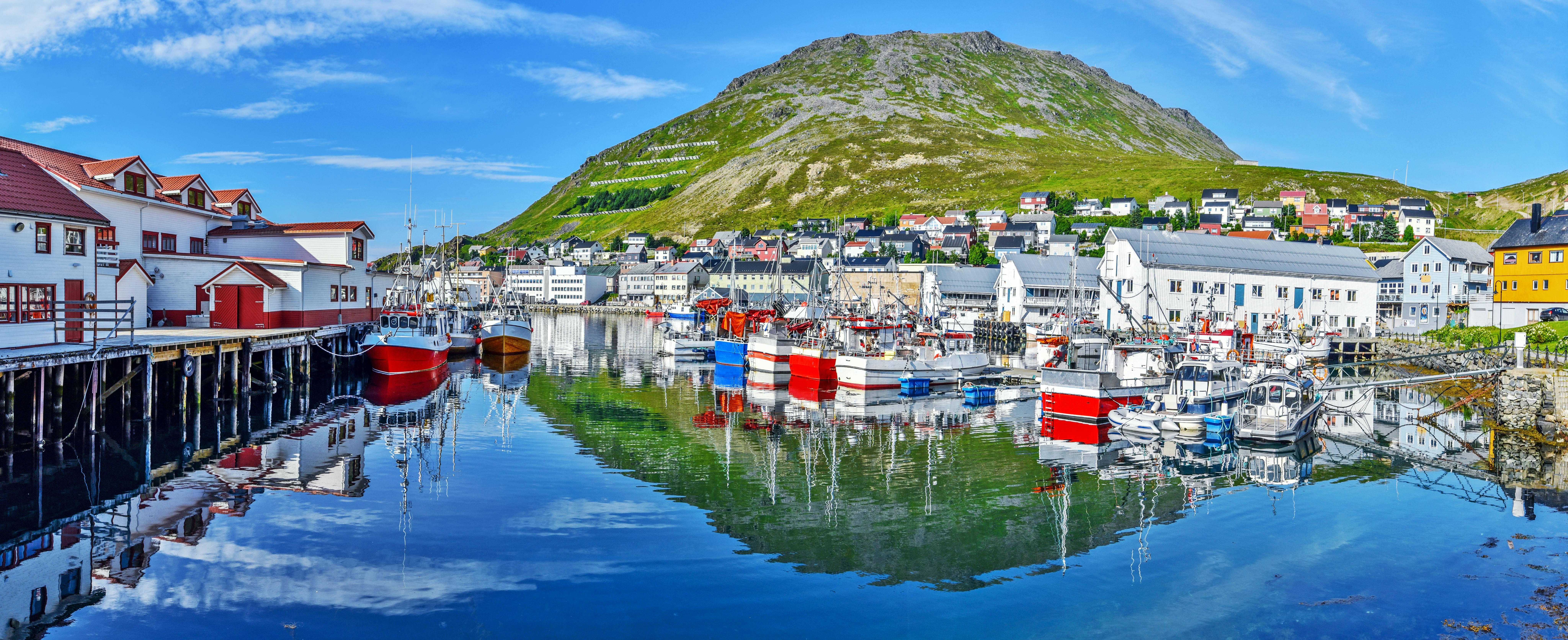Honningsvag in Norway landscape image
