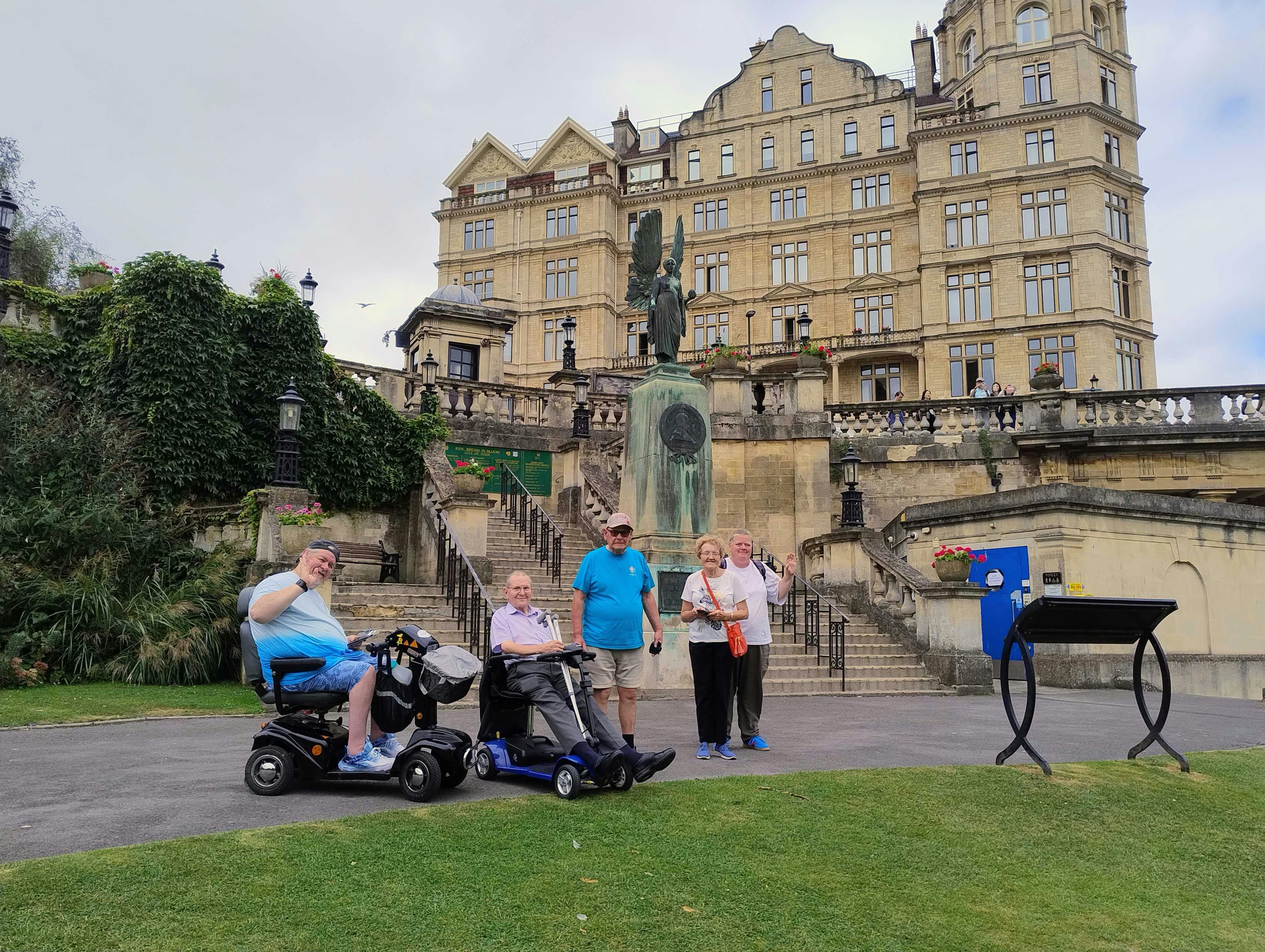 Customers exploring Bath