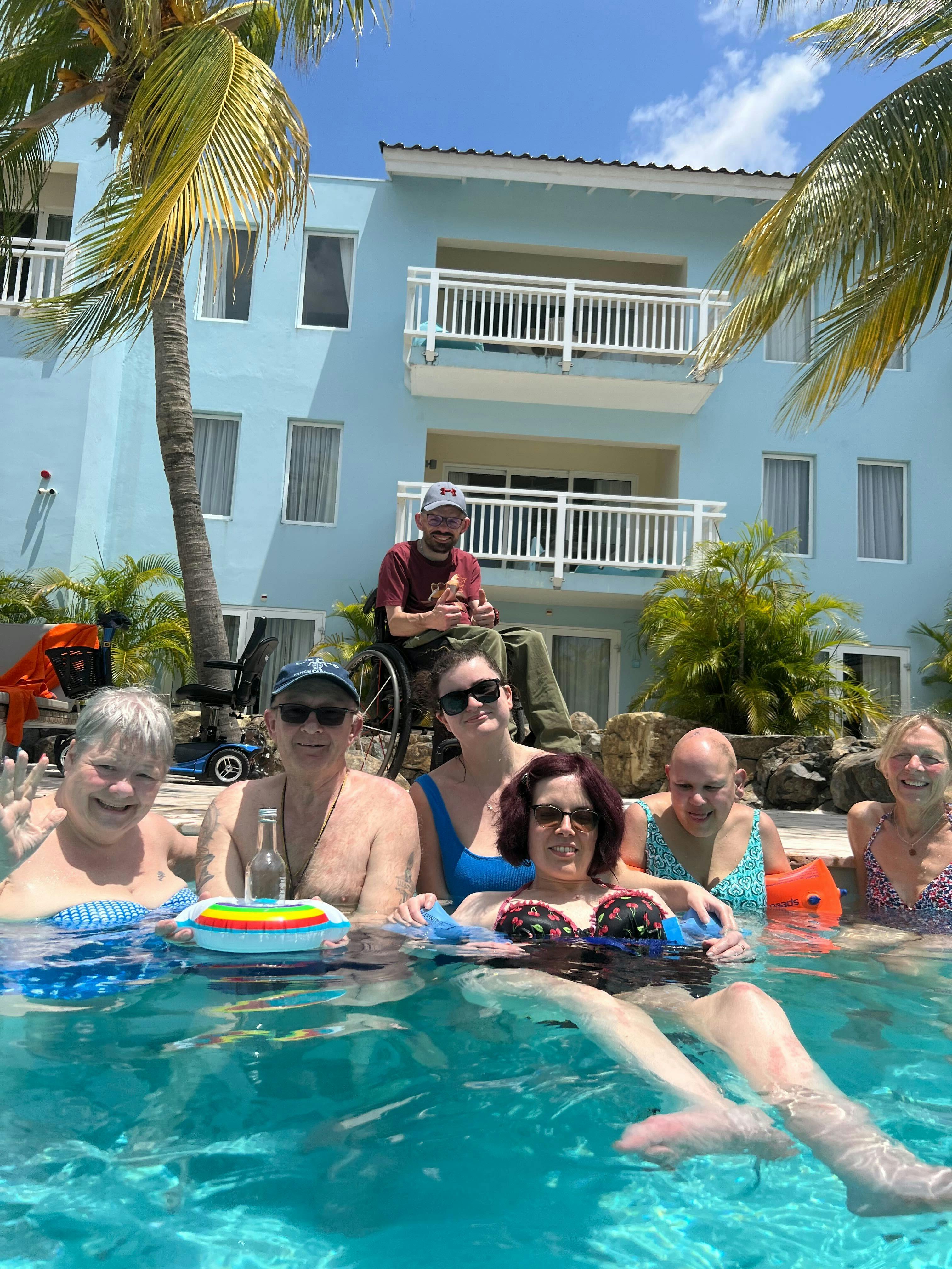 Accessible pool at hotel