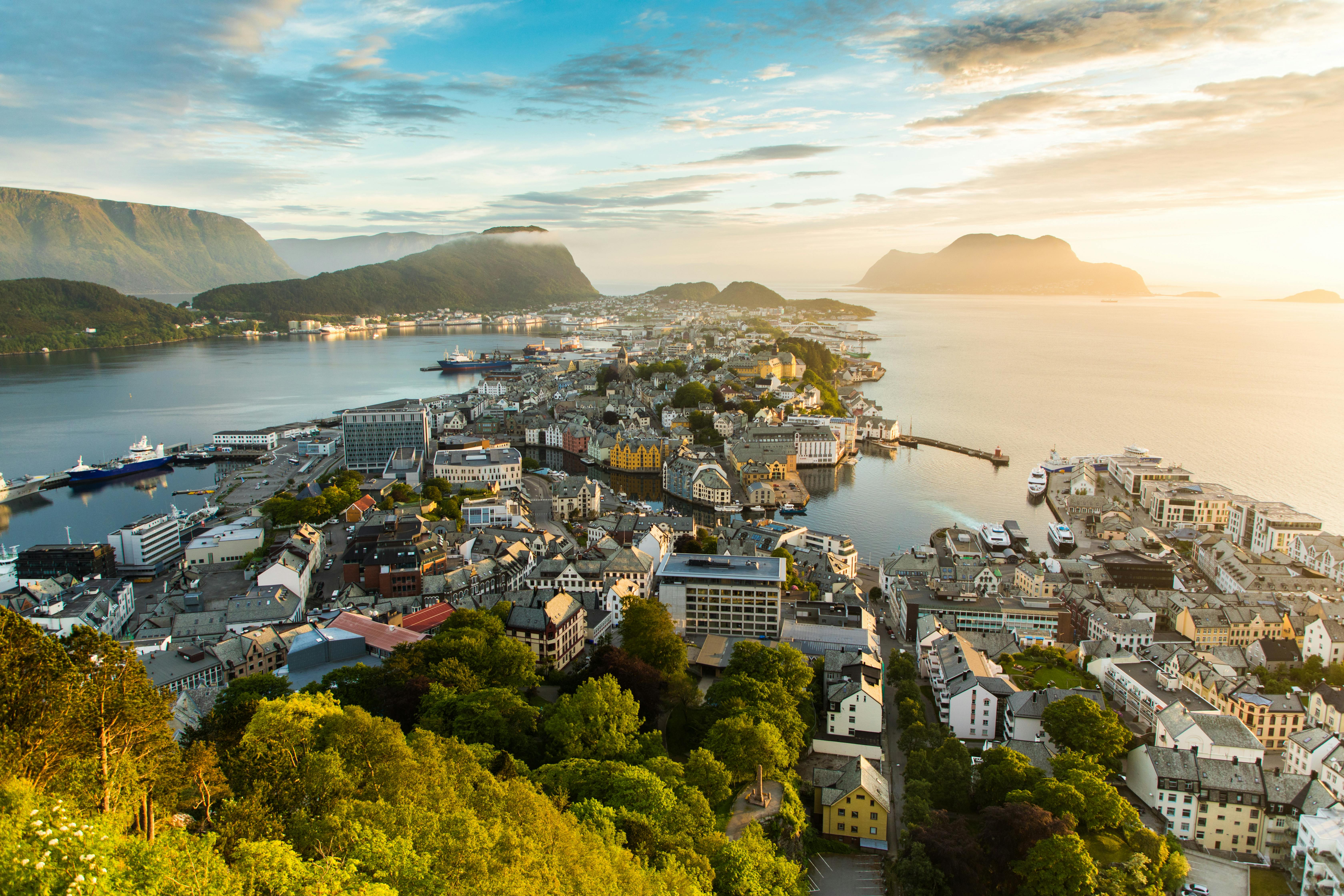 Alesund, Norway landscape image