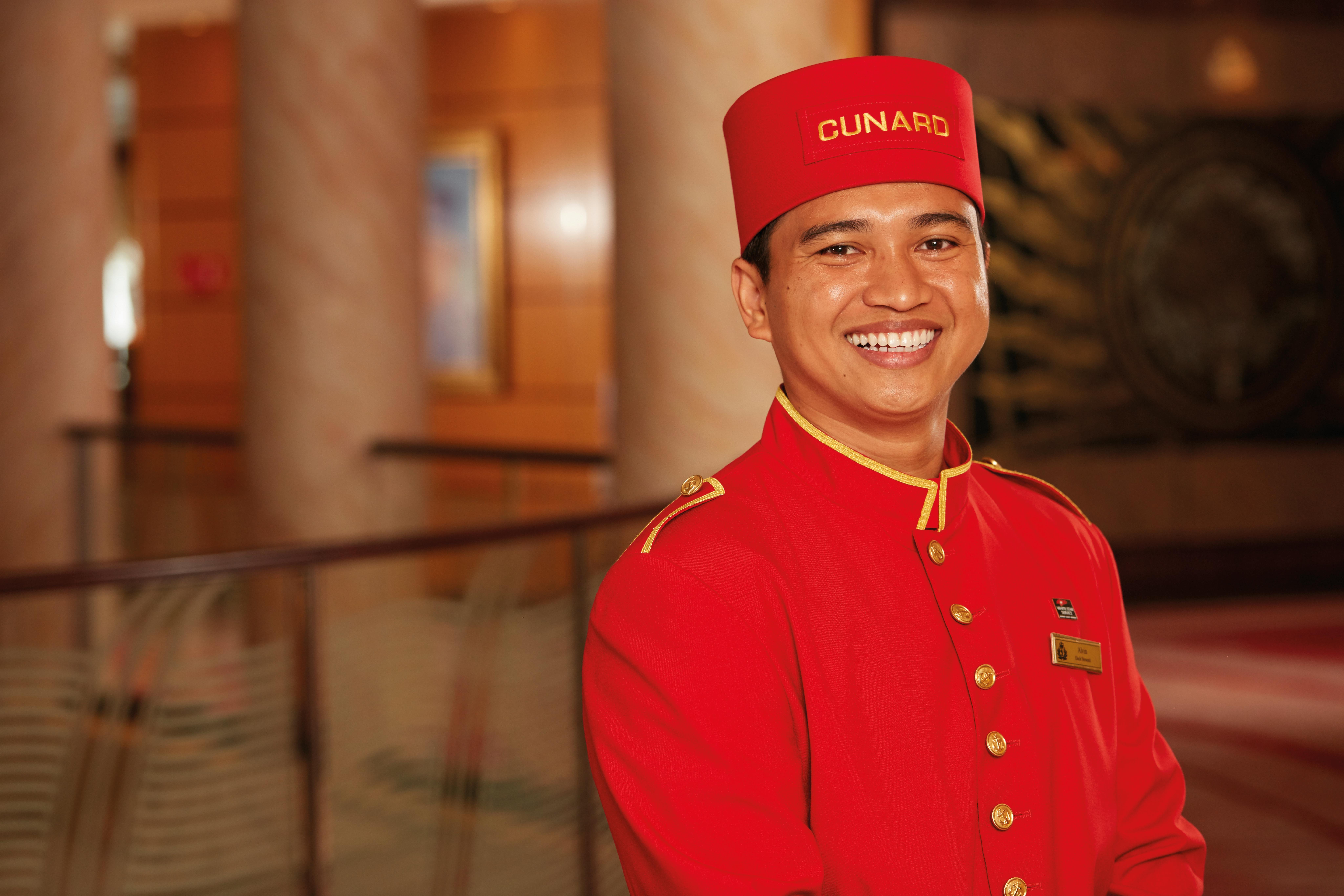 Cunard crew member