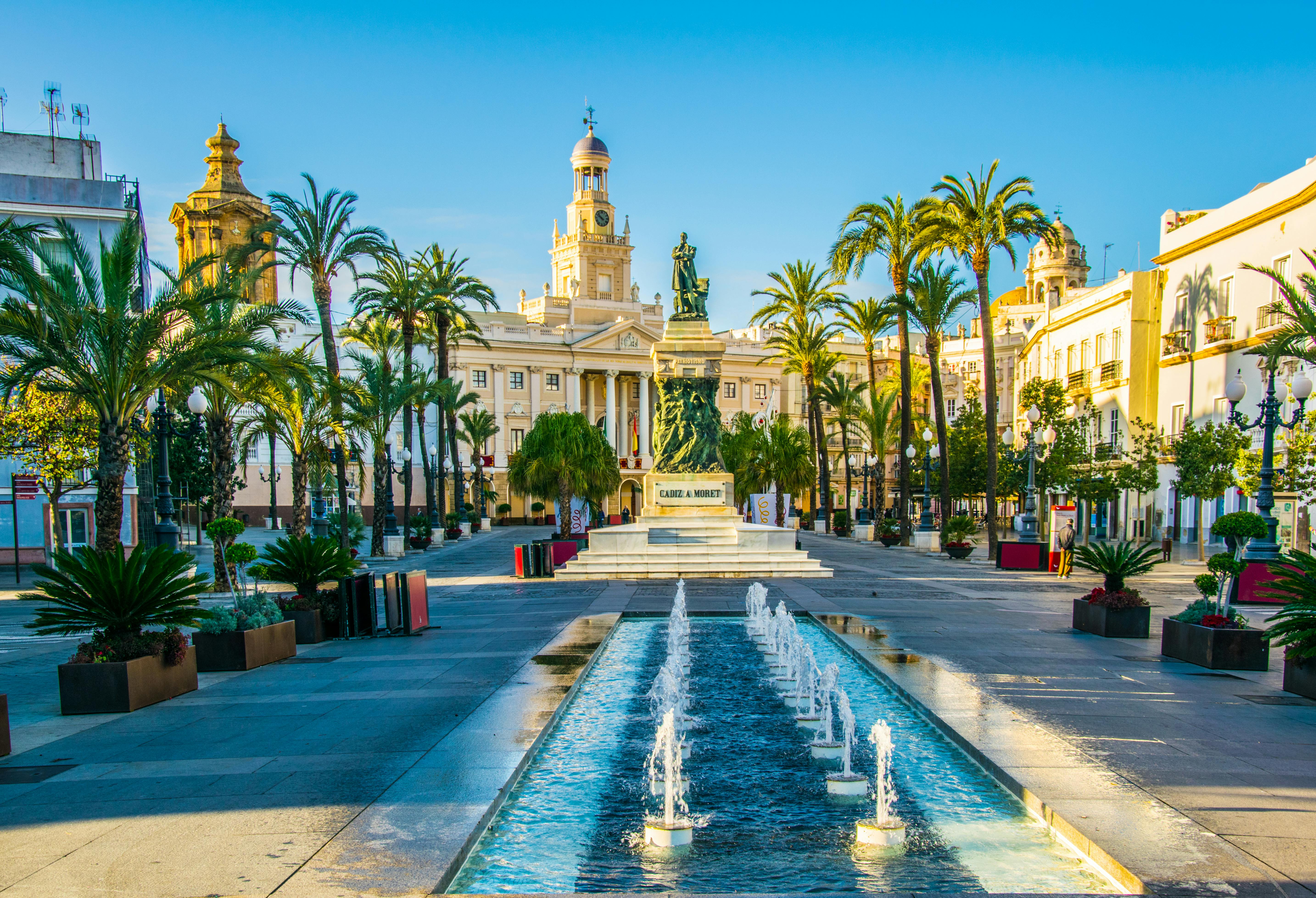 Cadiz in Spain landscape image of Fountains