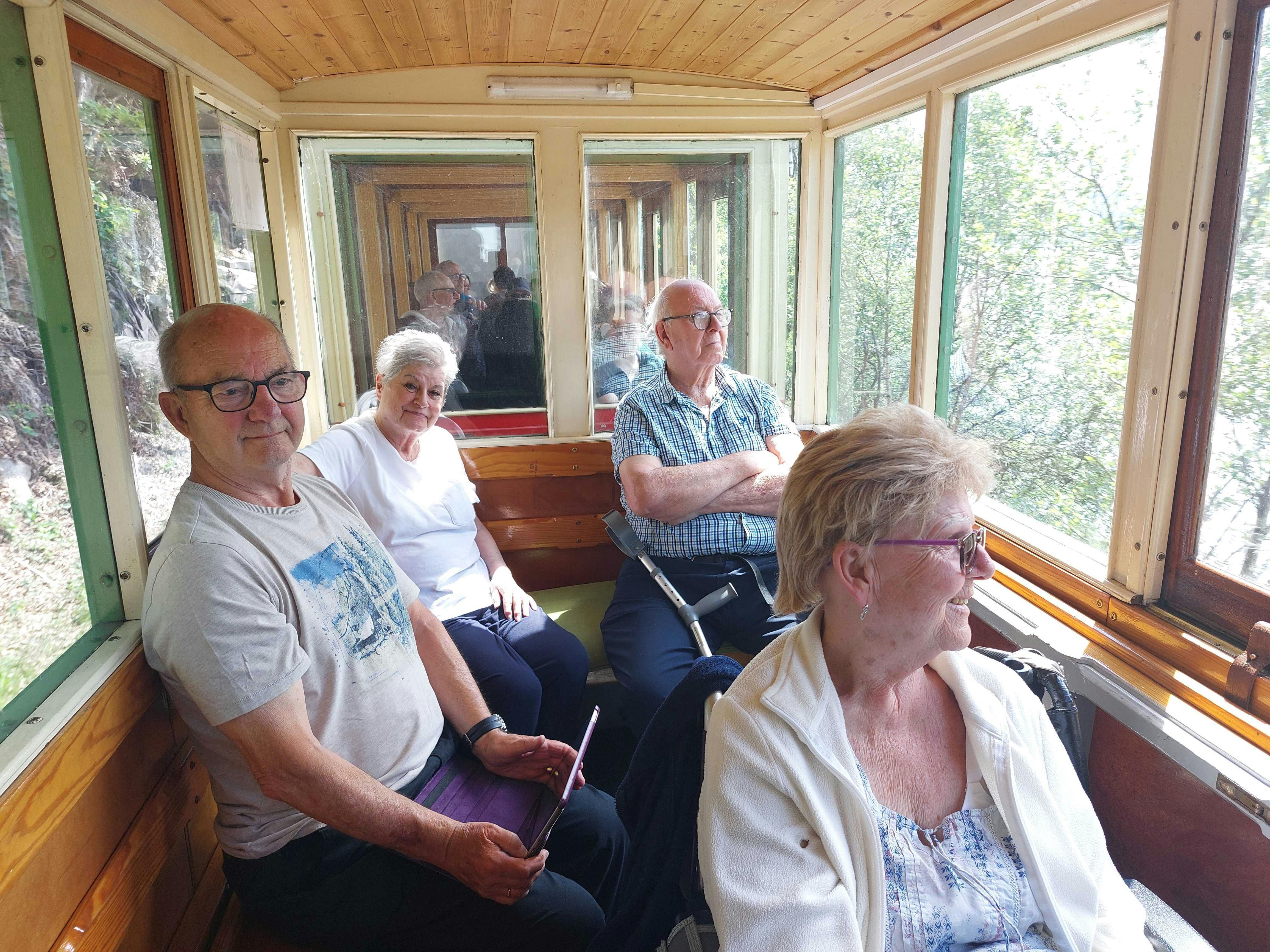 Customers enjoying the Llanberis Lake railway