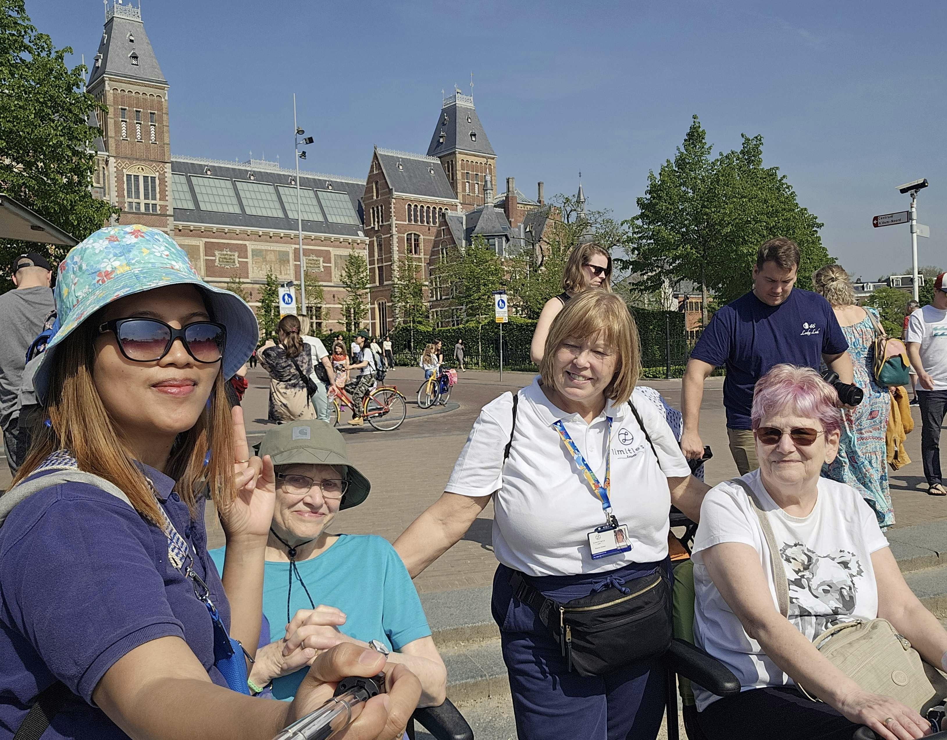 Limitless staff and customer in Amsterdam on a cruise holiday