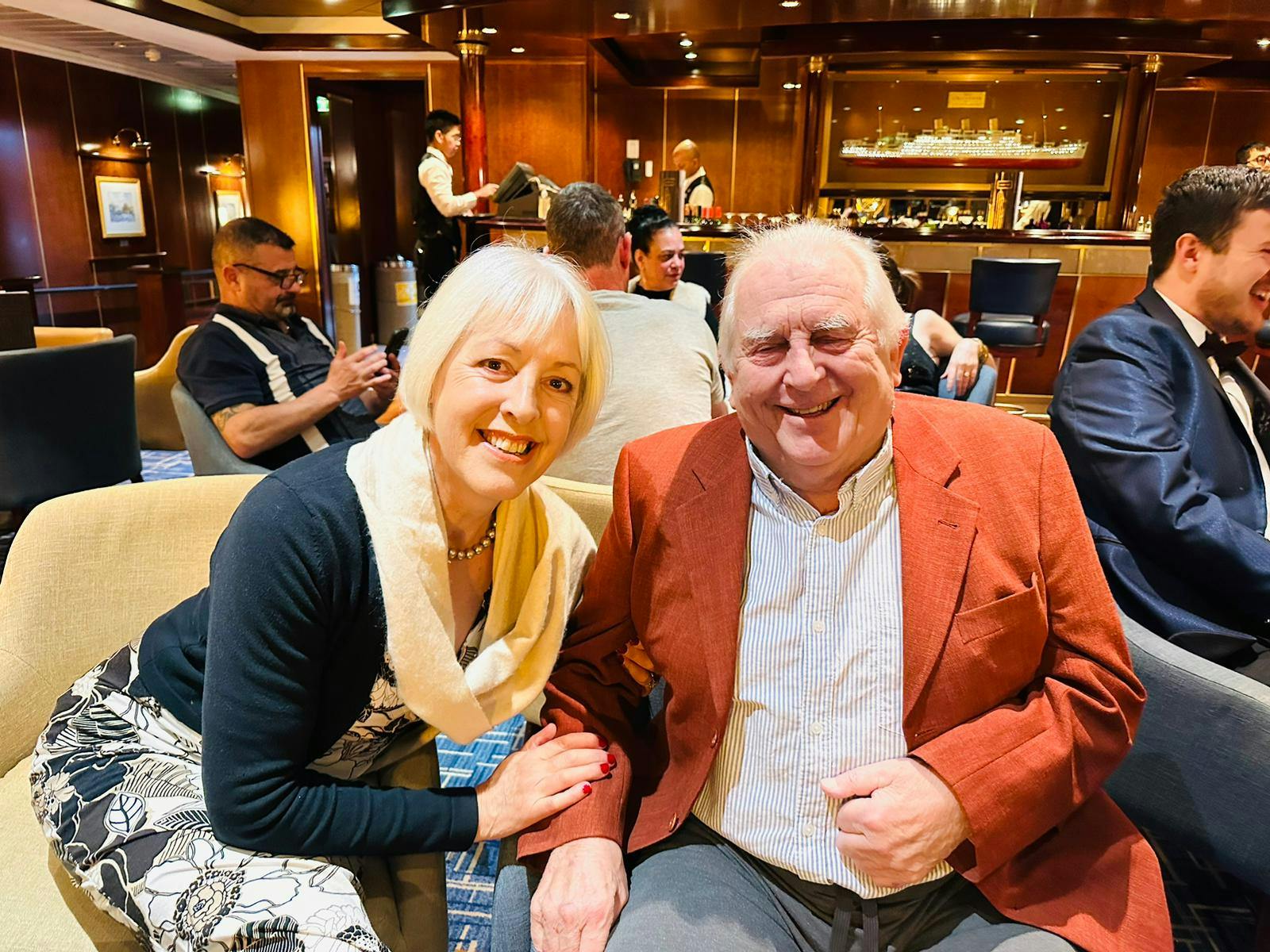 Customers on Amsterdam cruise