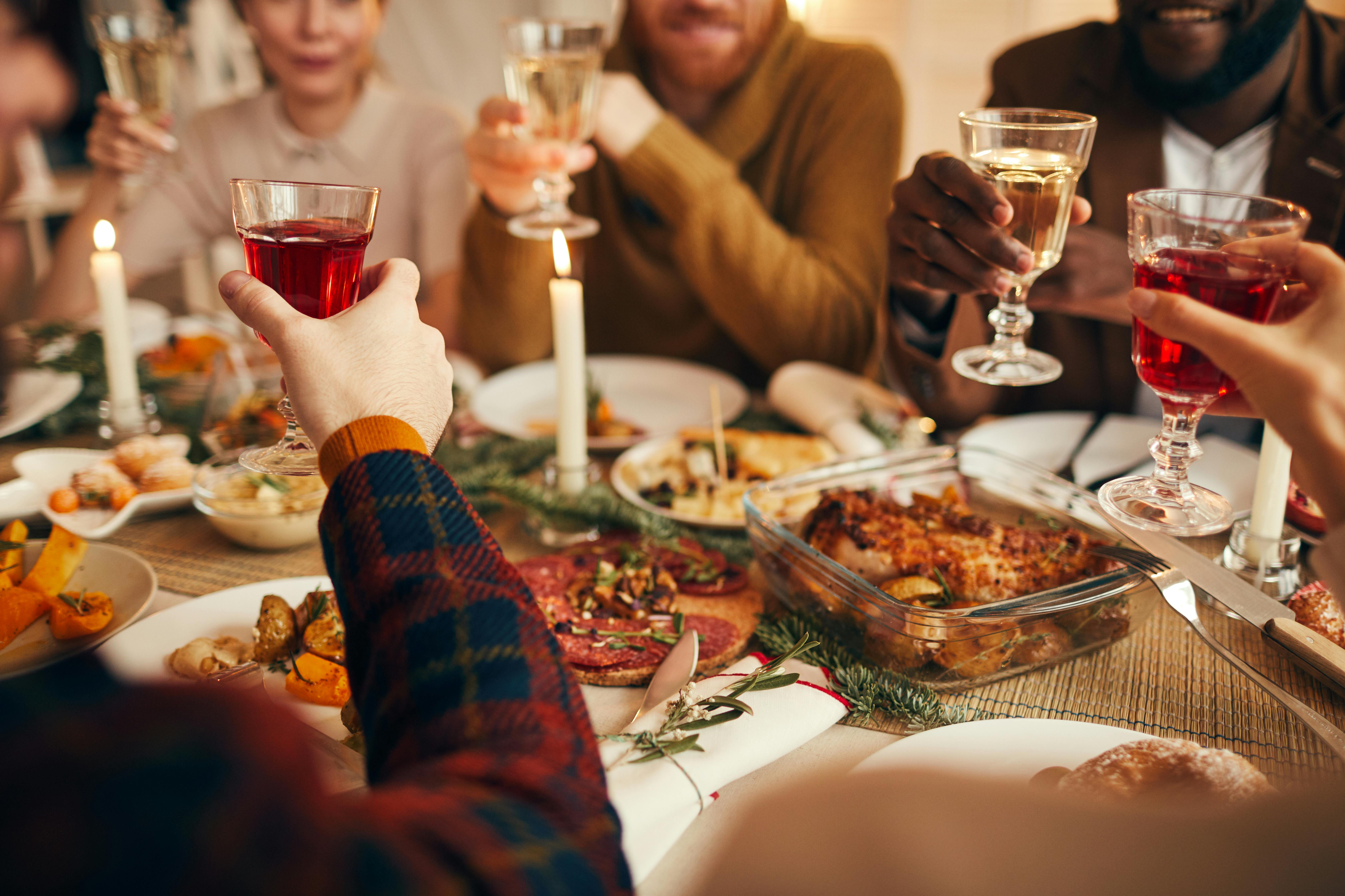 Christmas dinner celebrations