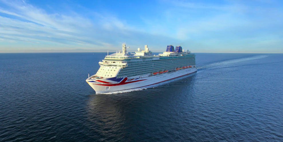 P&O Britannia cruise ship at sea