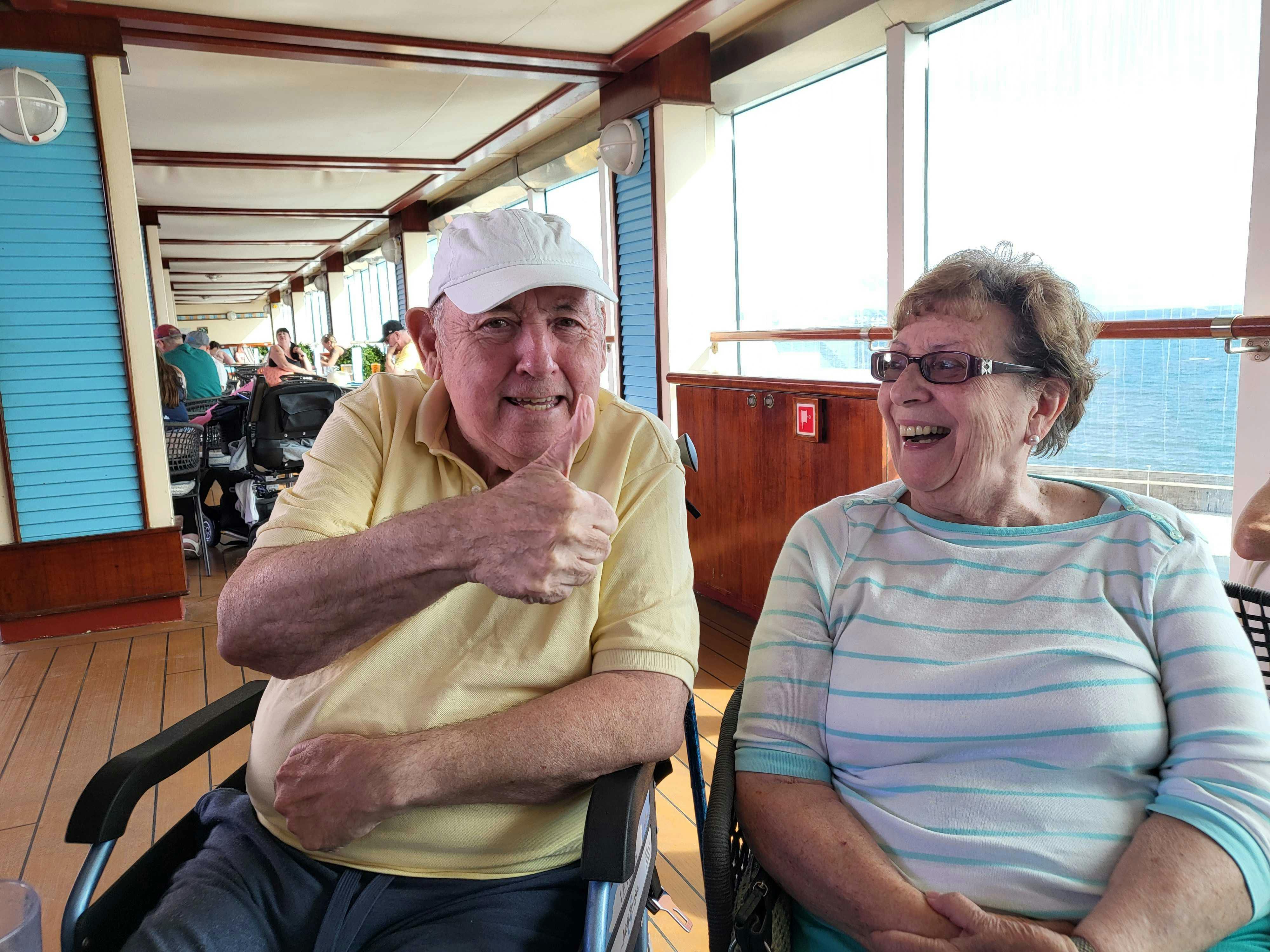 Cruise customers having fun on the P&O Ventura cruise ship