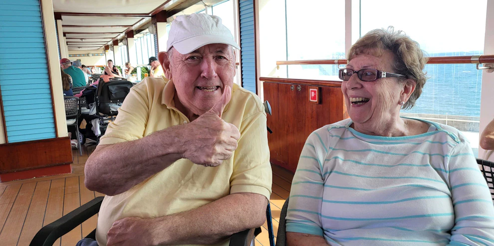 Cruise customers having fun on the P&O Ventura cruise ship