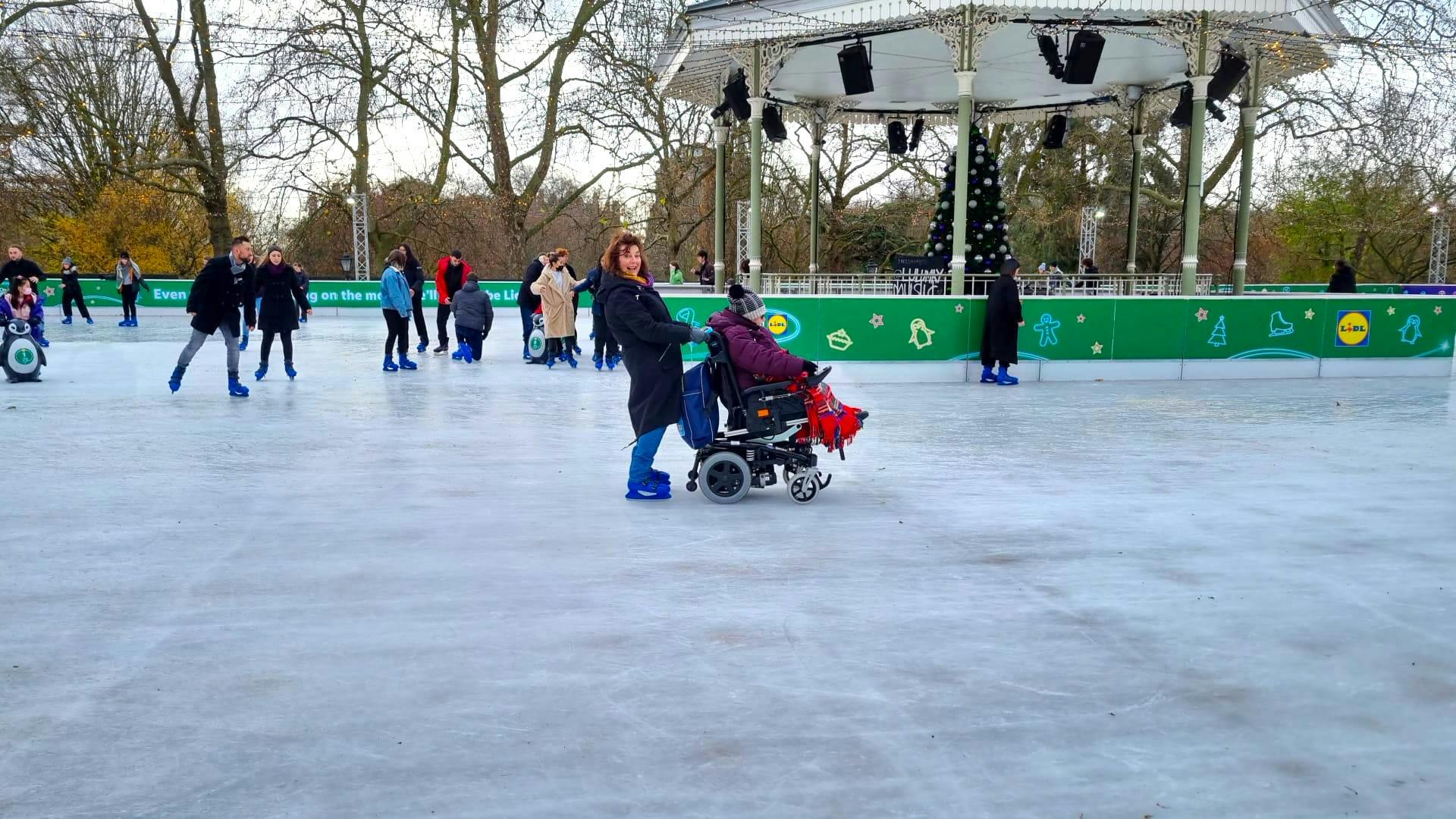 New Year events Windsor - guest enjoying accessible ice skating