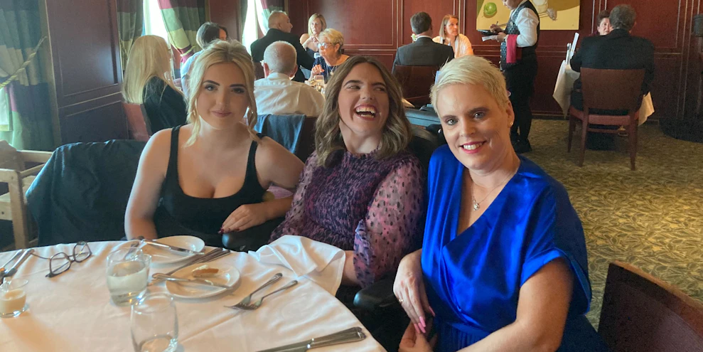 Cruise customers at a restaurant on a cruise ship