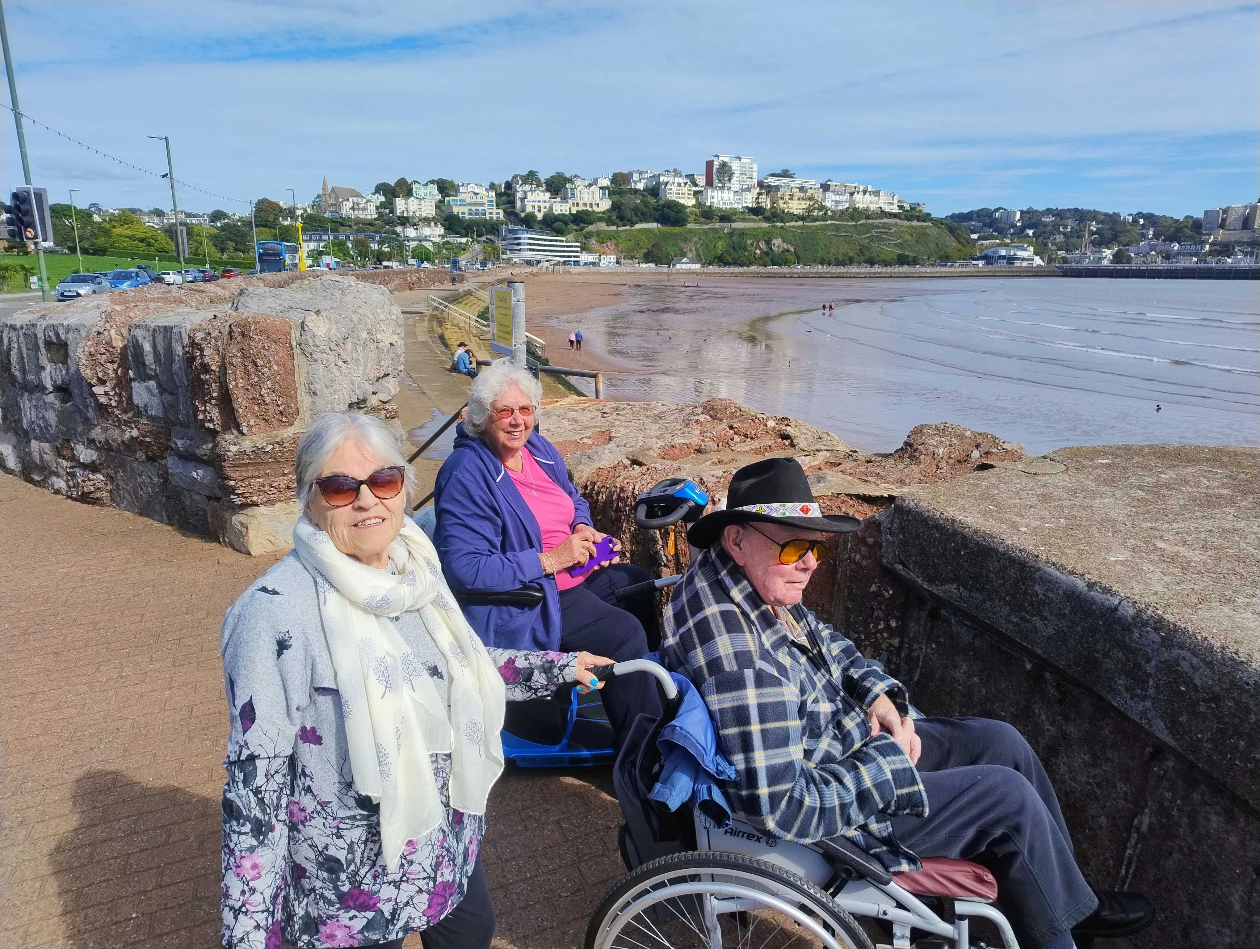 Customer by the sea in Torquay, Devon