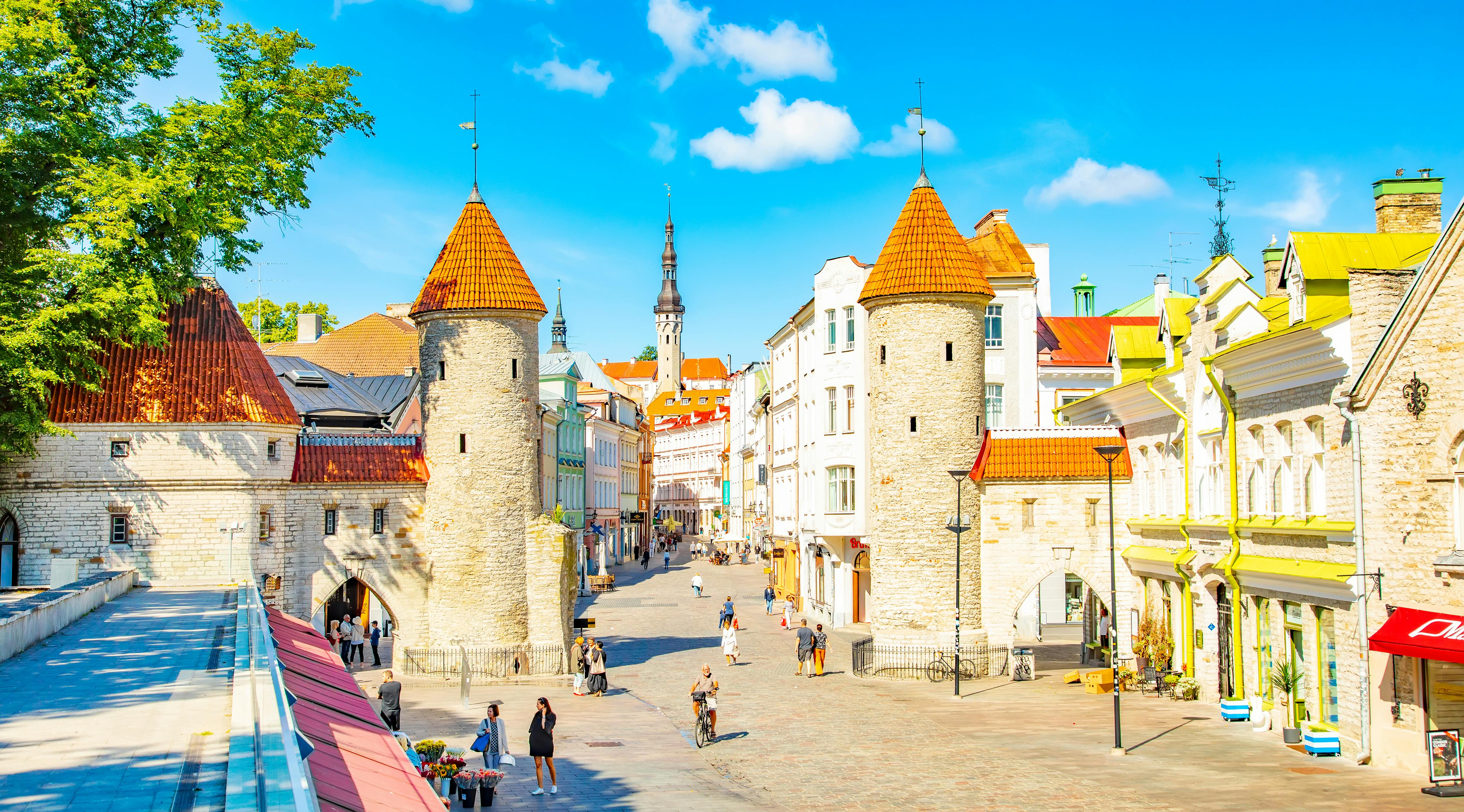 Tallinn, Estonia landscape image of the town
