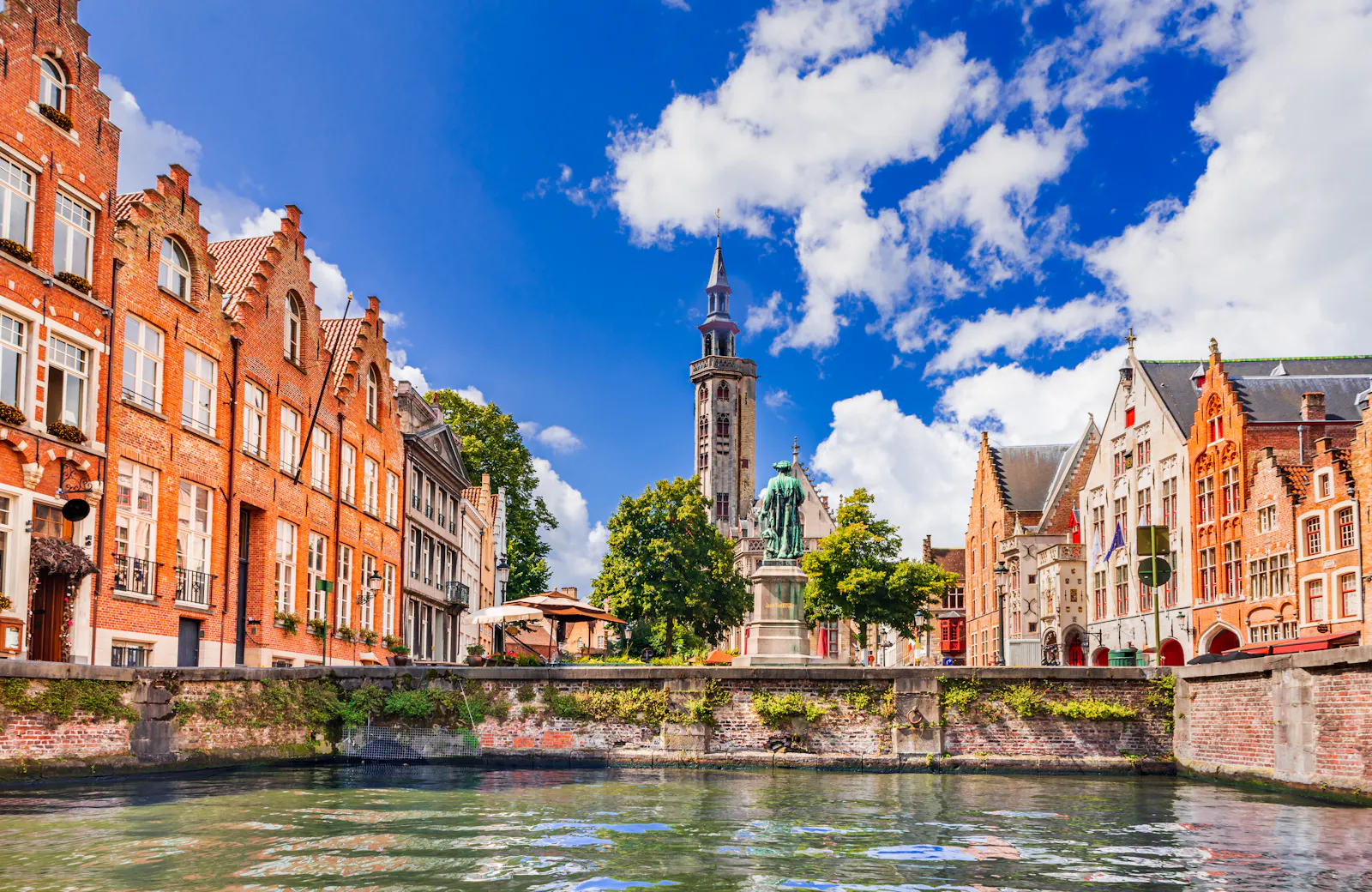 Bruges in Belgium landscape shot