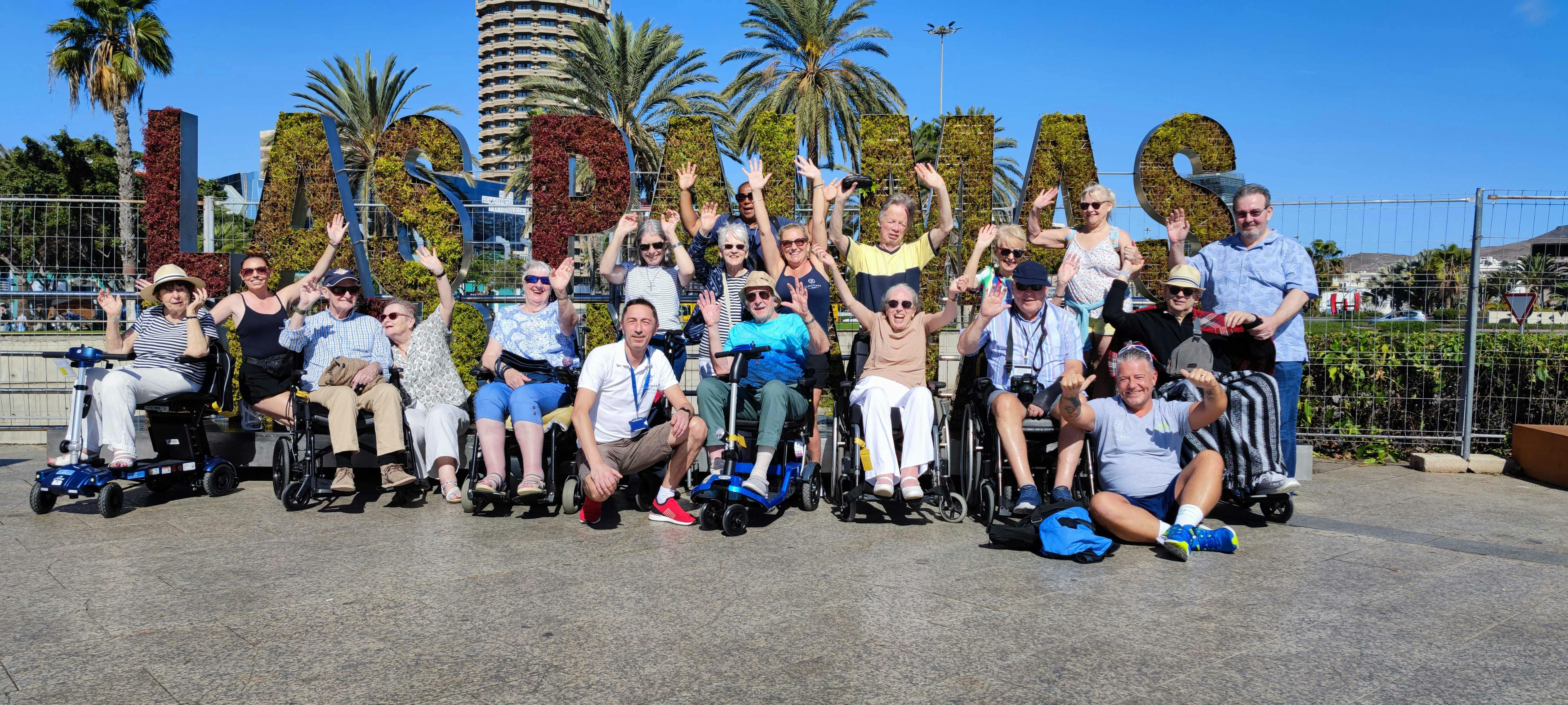 Customers and staff in Las Palmas, Canary Islands
