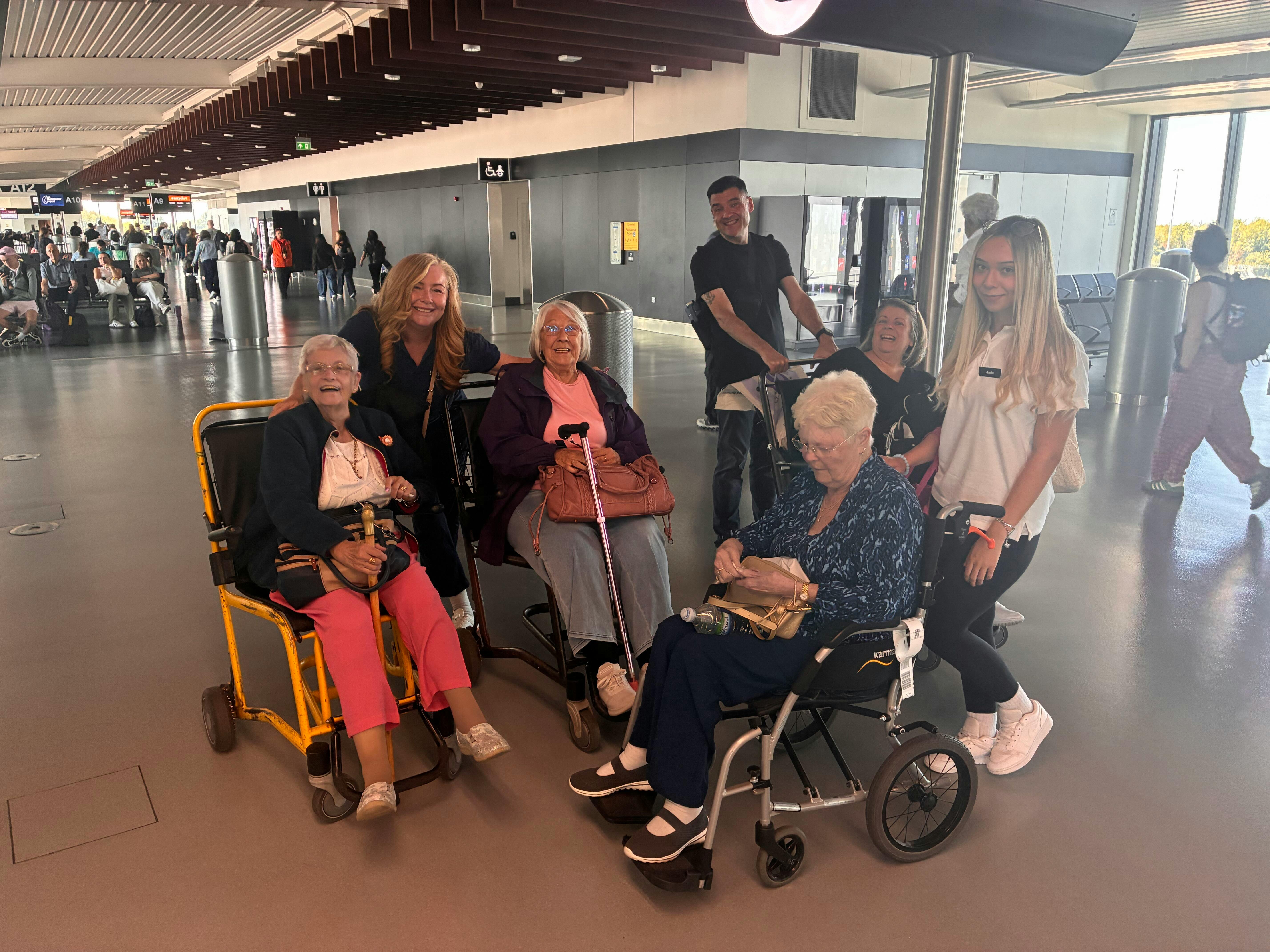 Group of Limitless Travellers at airport
