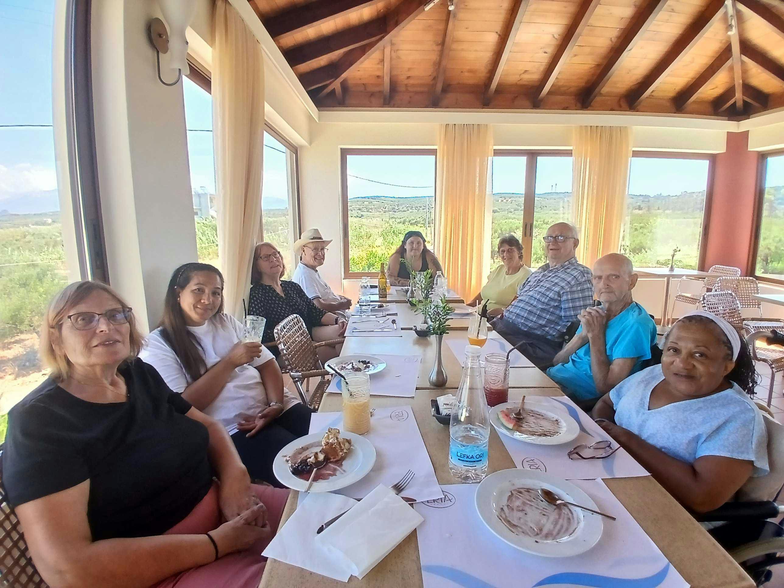 Customers in Crete