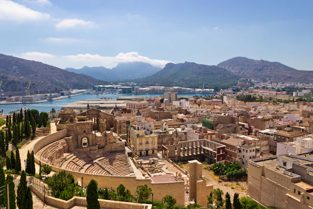 Teatro Romano amphitheatre in Cartagena Cartagena in Spain